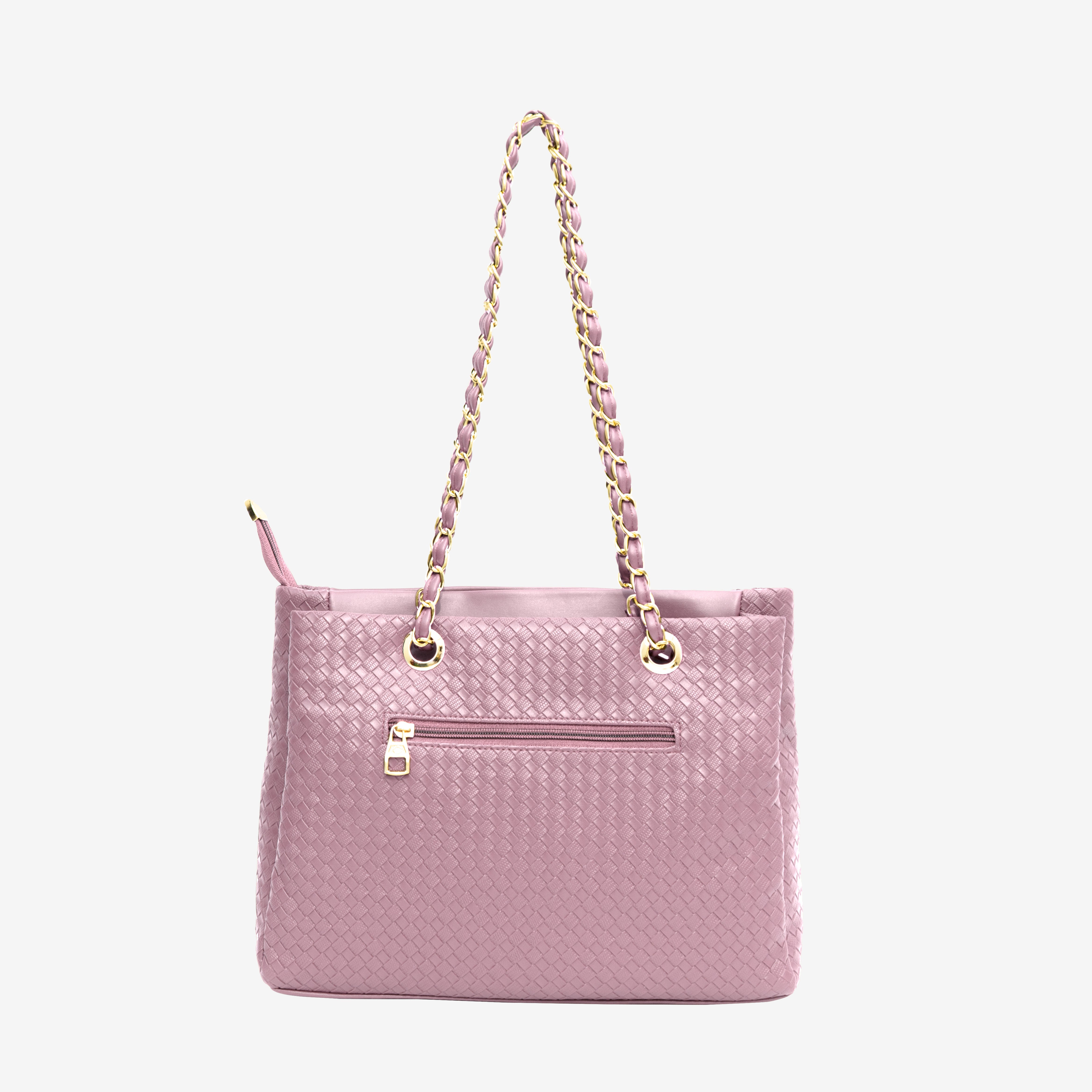 Pink Textured Swagger Tote Bag | Cara