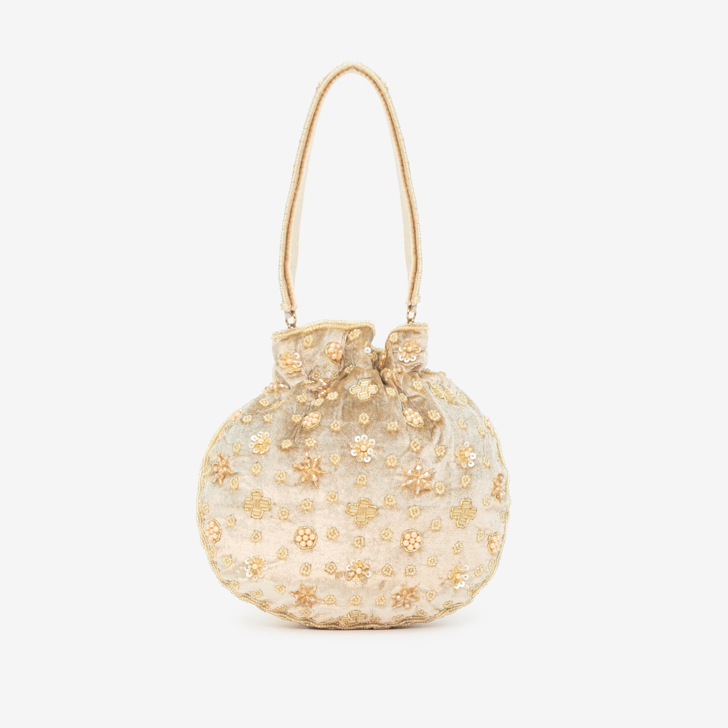 Precious Pearl Bloom Potli