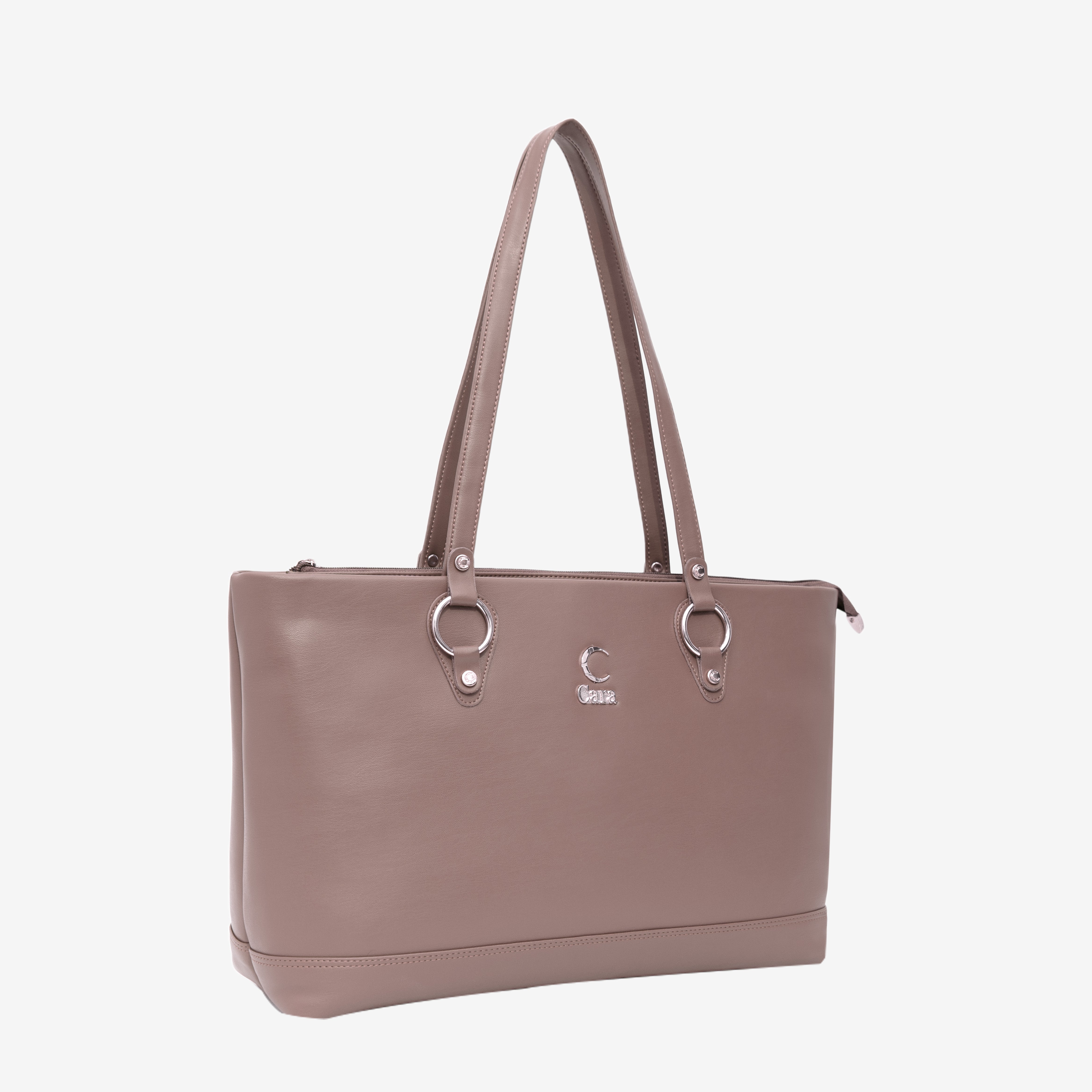 Beige Corporate Chic Tote | Cara