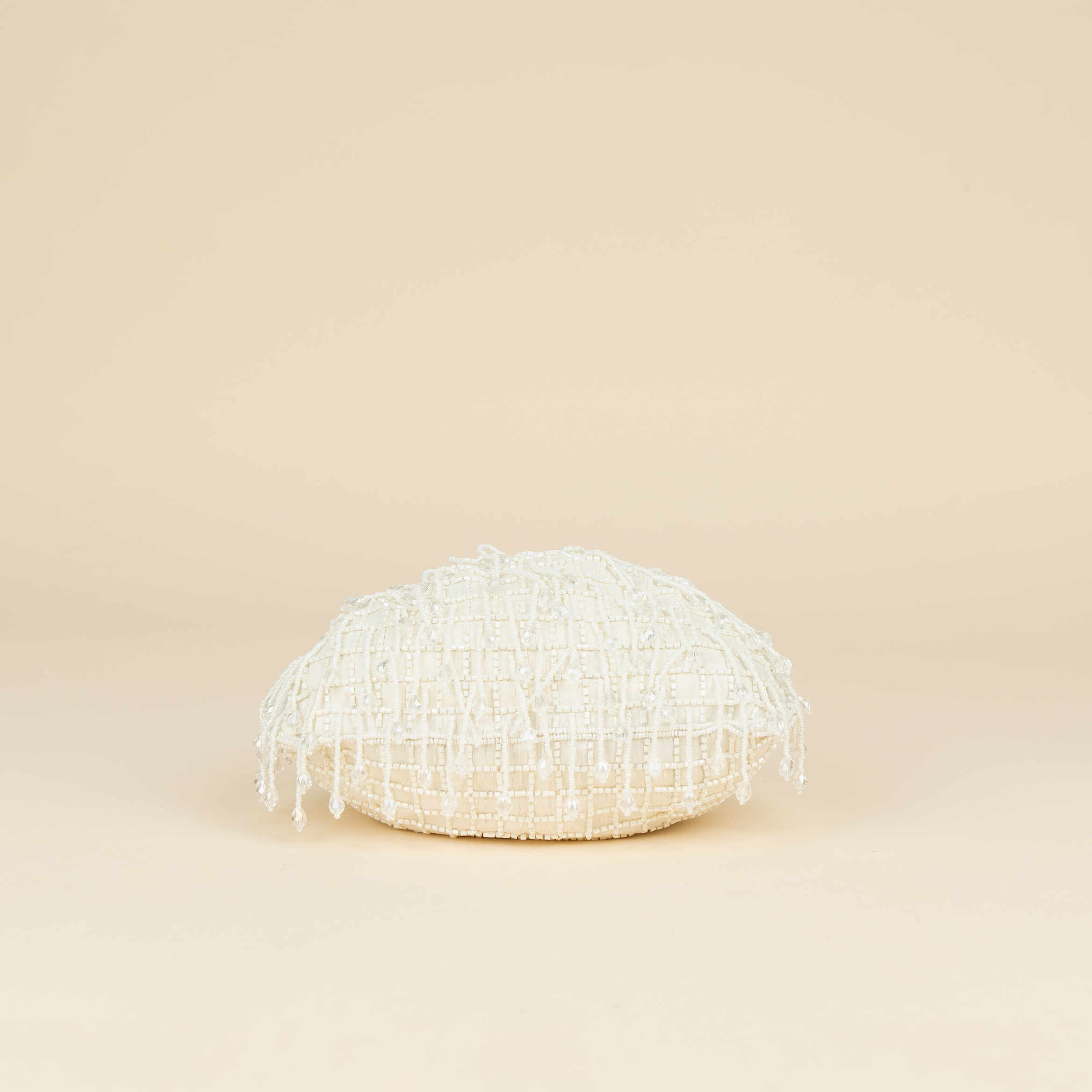 Opulent Pearl Satin Potli