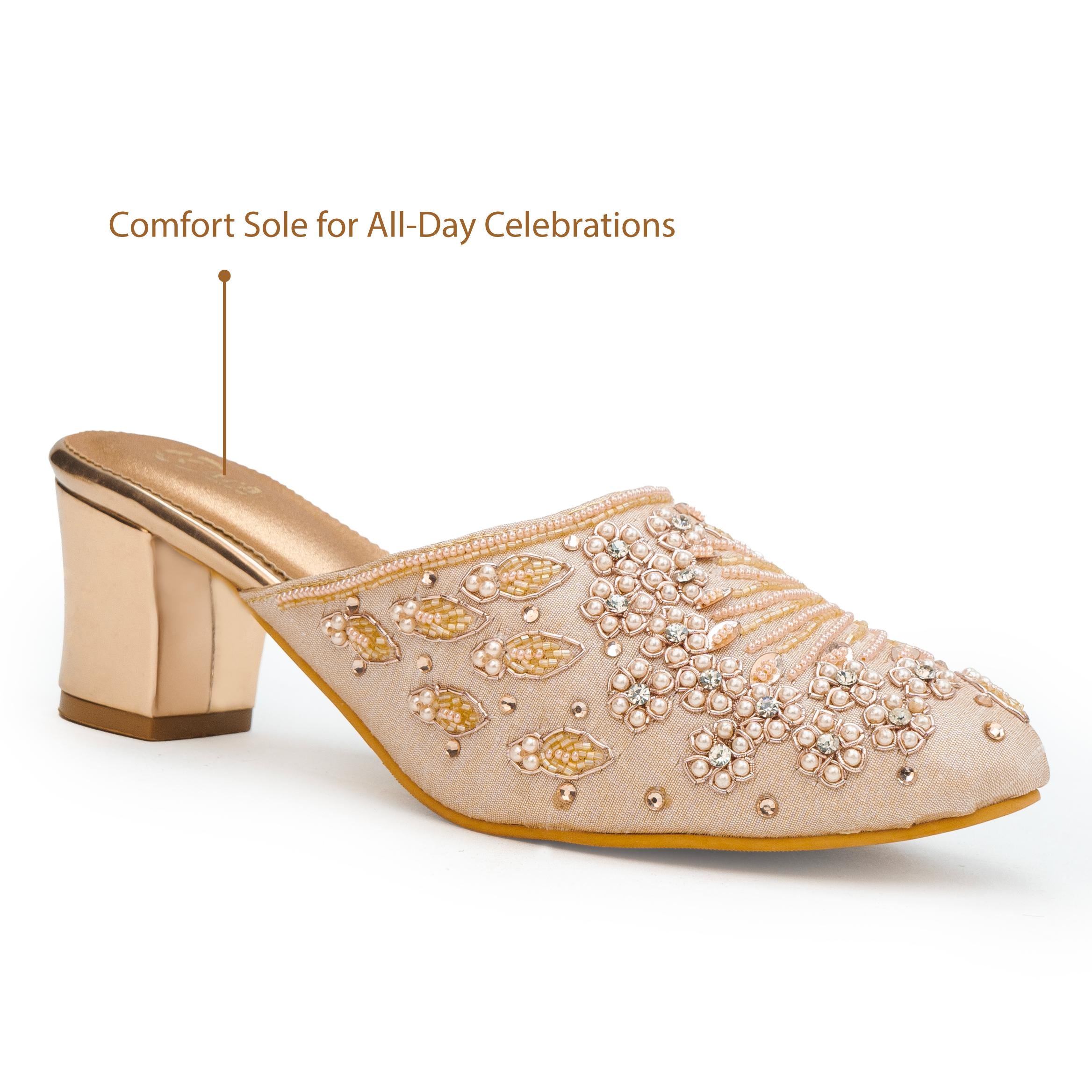 Beaded Ray Mules