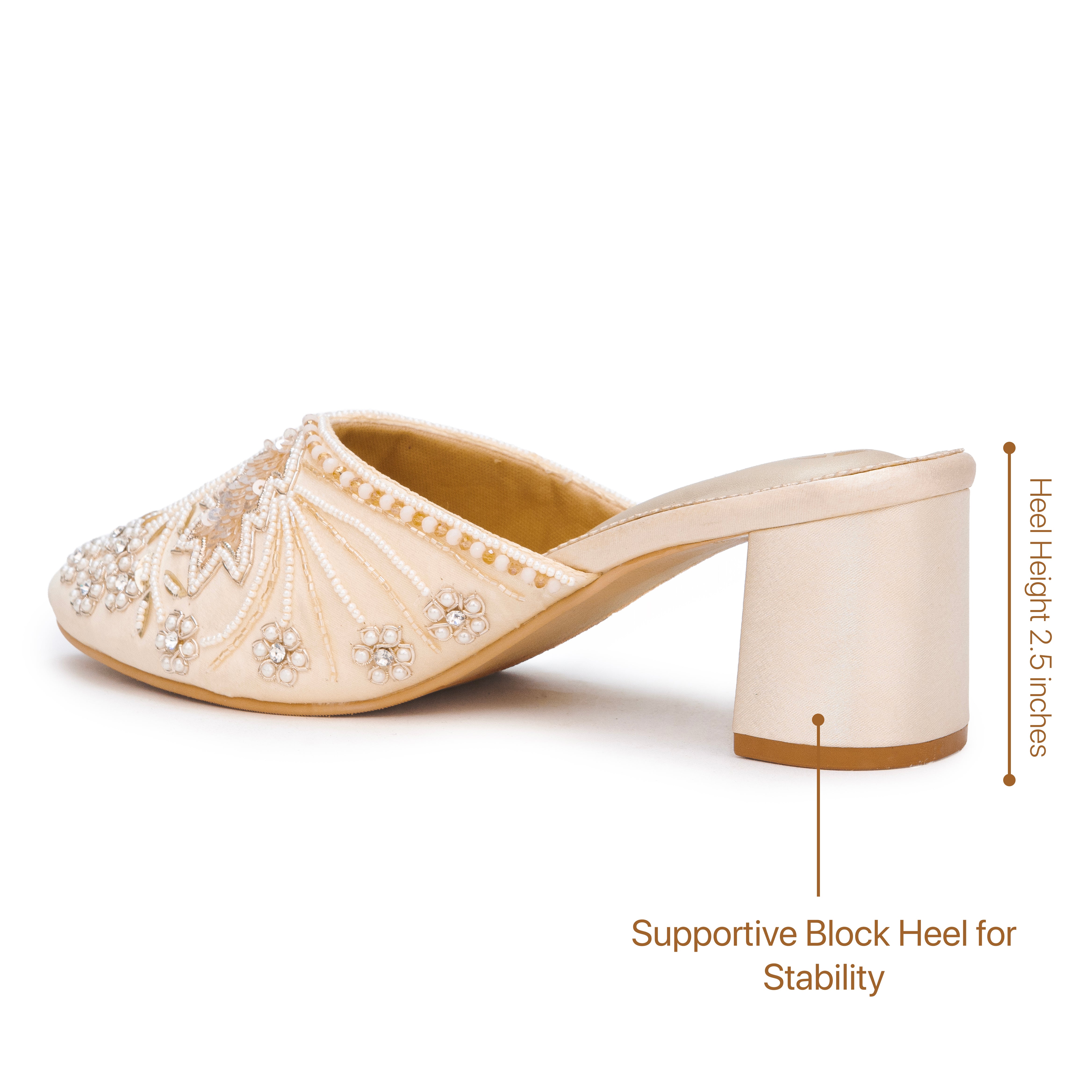 Festive Glide Beaded Heels