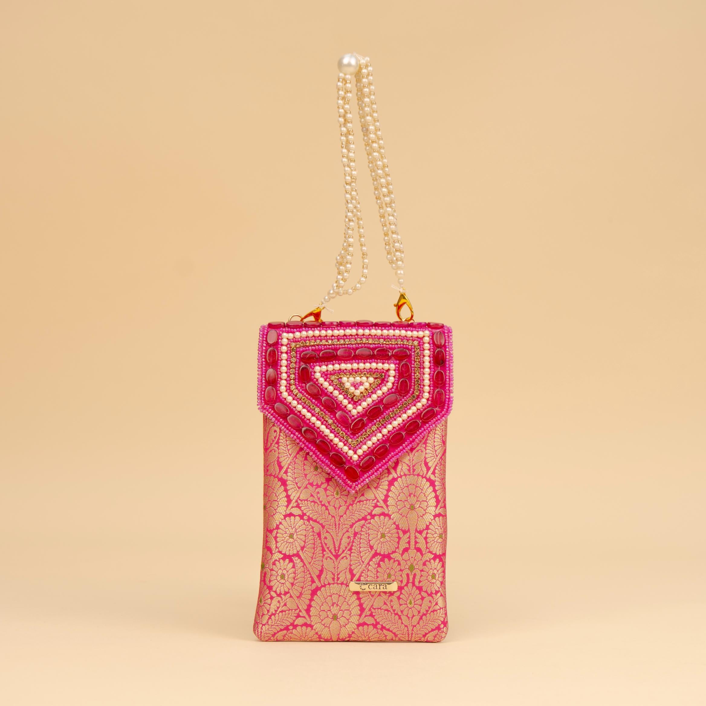 Banarasi Pearl Embellished Clutch