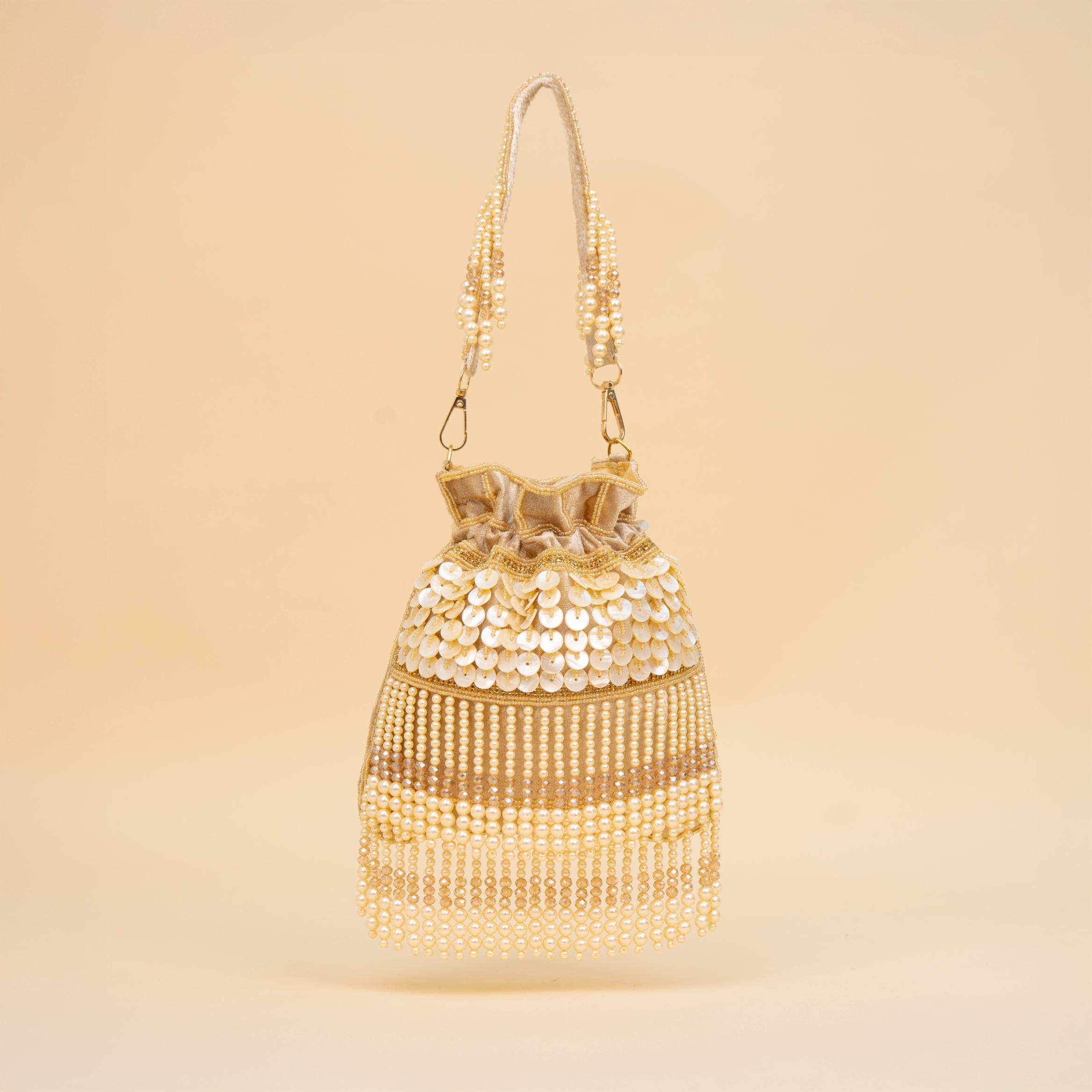 Royal Tassel Sequin Potli