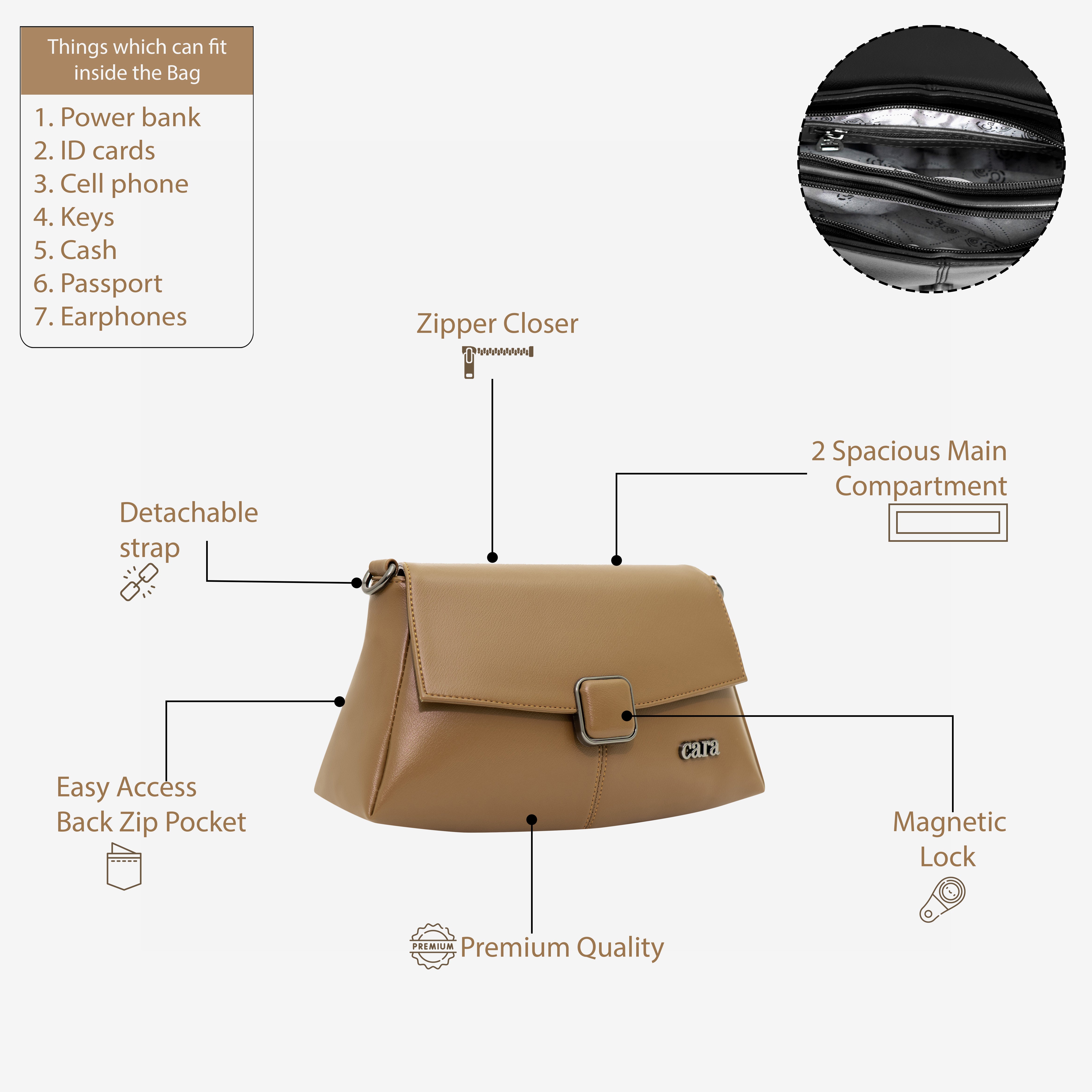 Modish carry sling bag | CARA