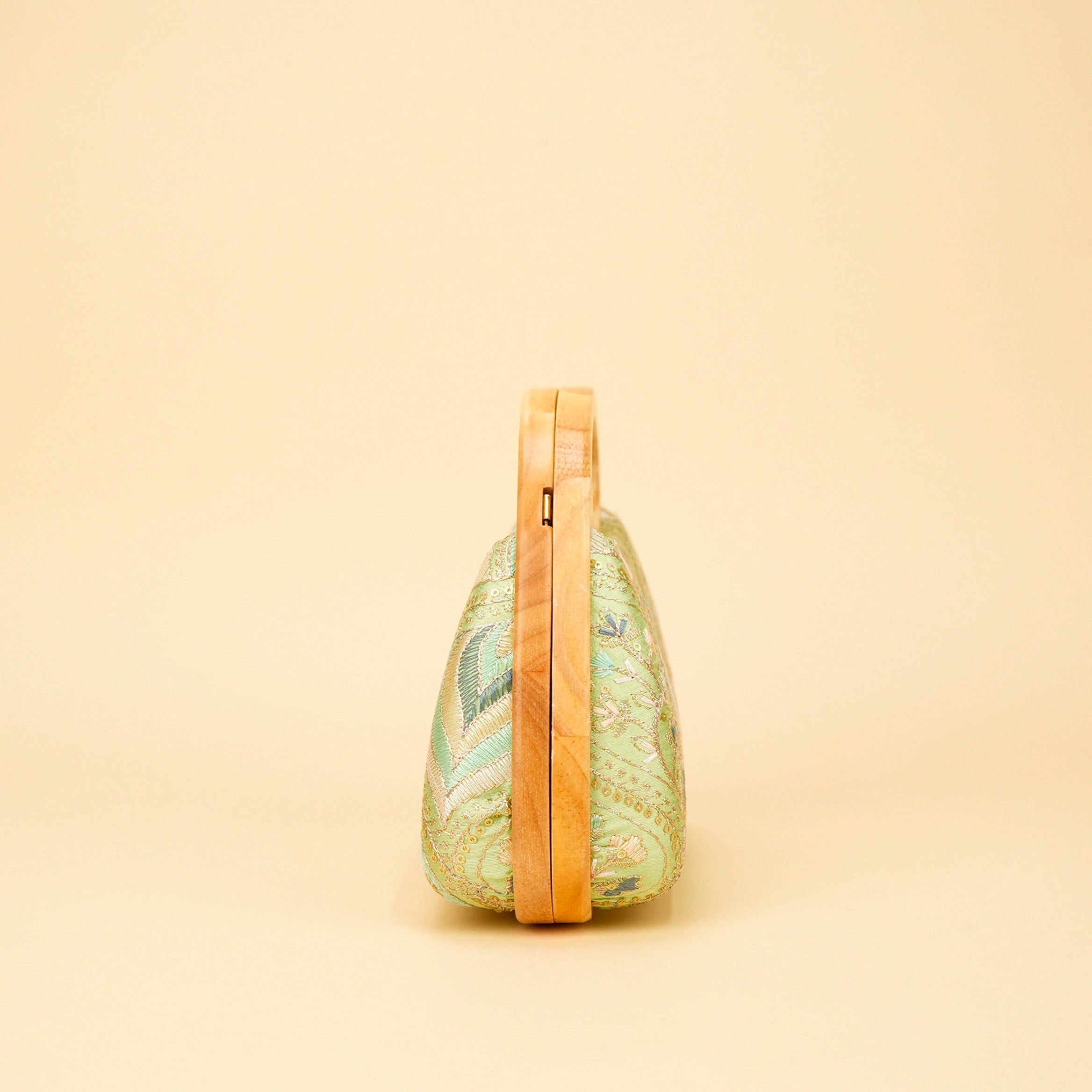 Aurelia Wood-Frame Clutch