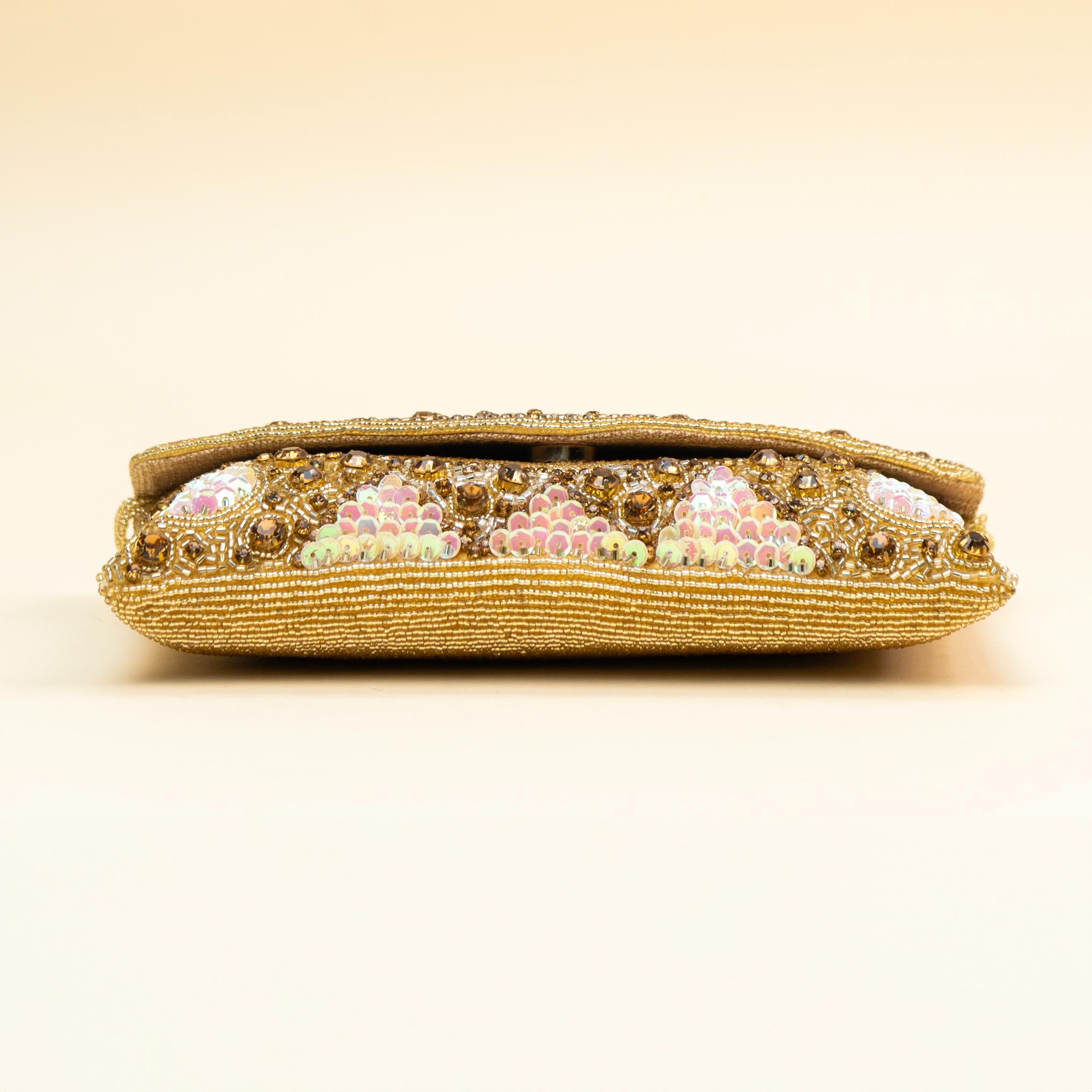 Golden Droplet Clutch
