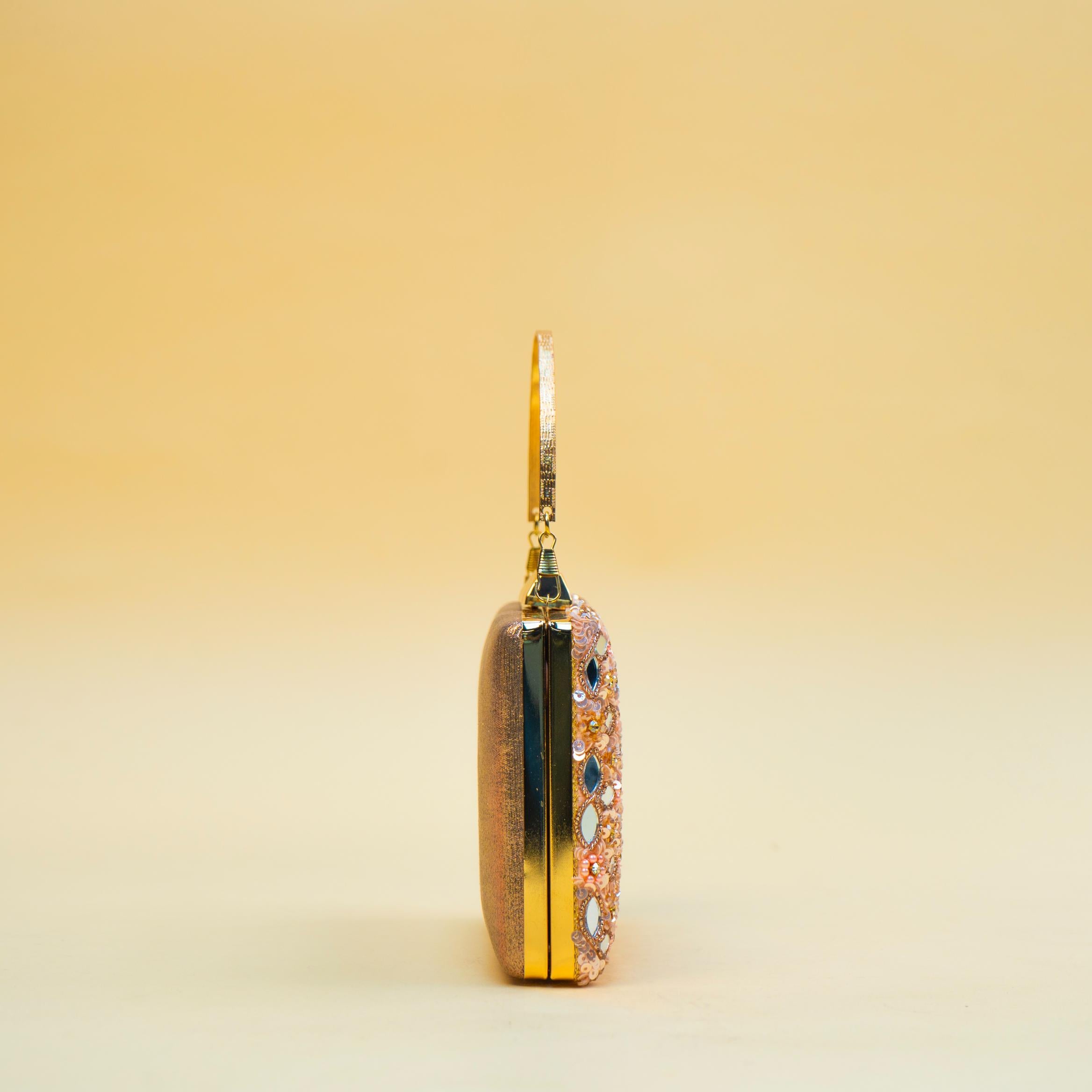 Celestial Mirrorwork Clutch