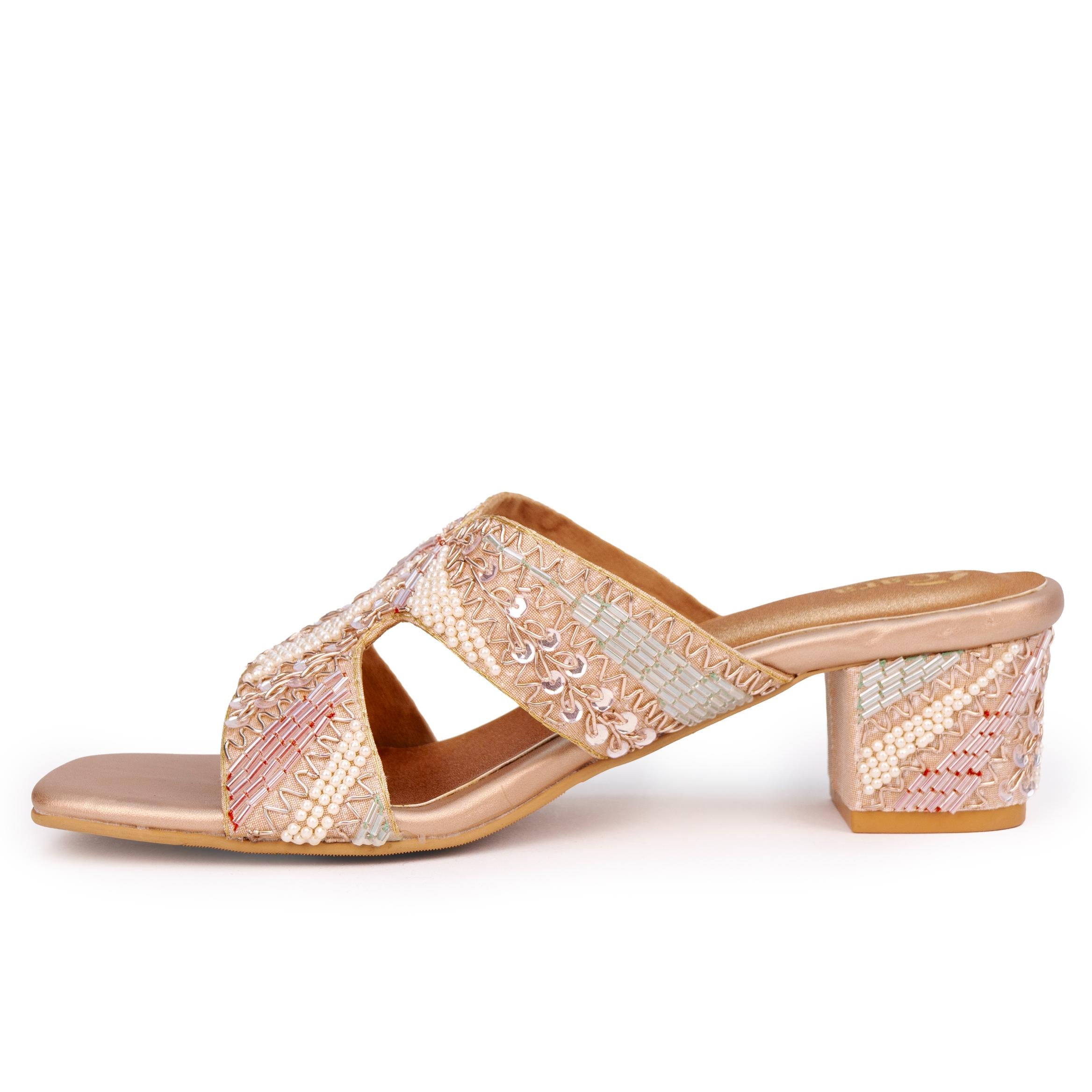 Glided Bloom Heels