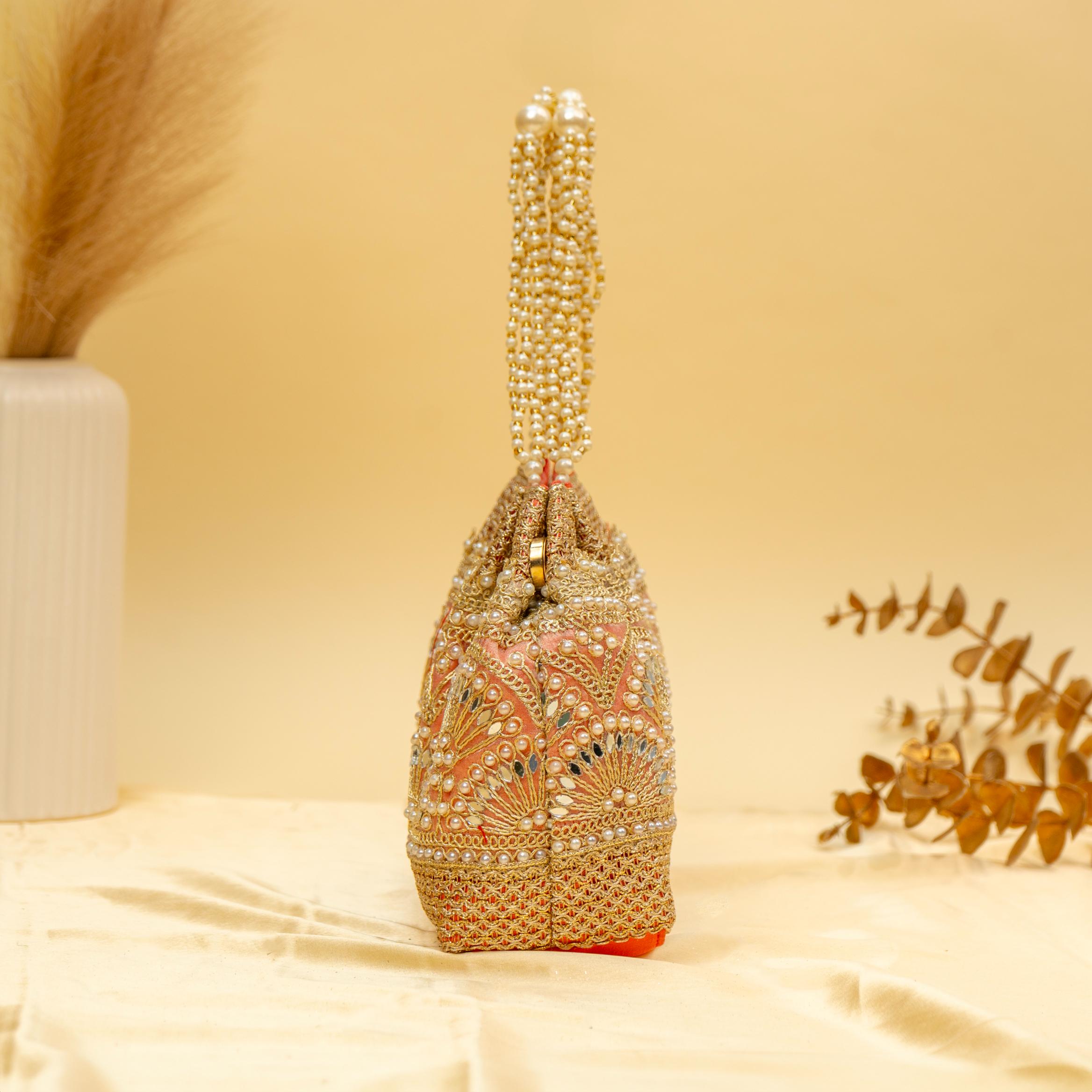 Timeless Pearlwork Potli