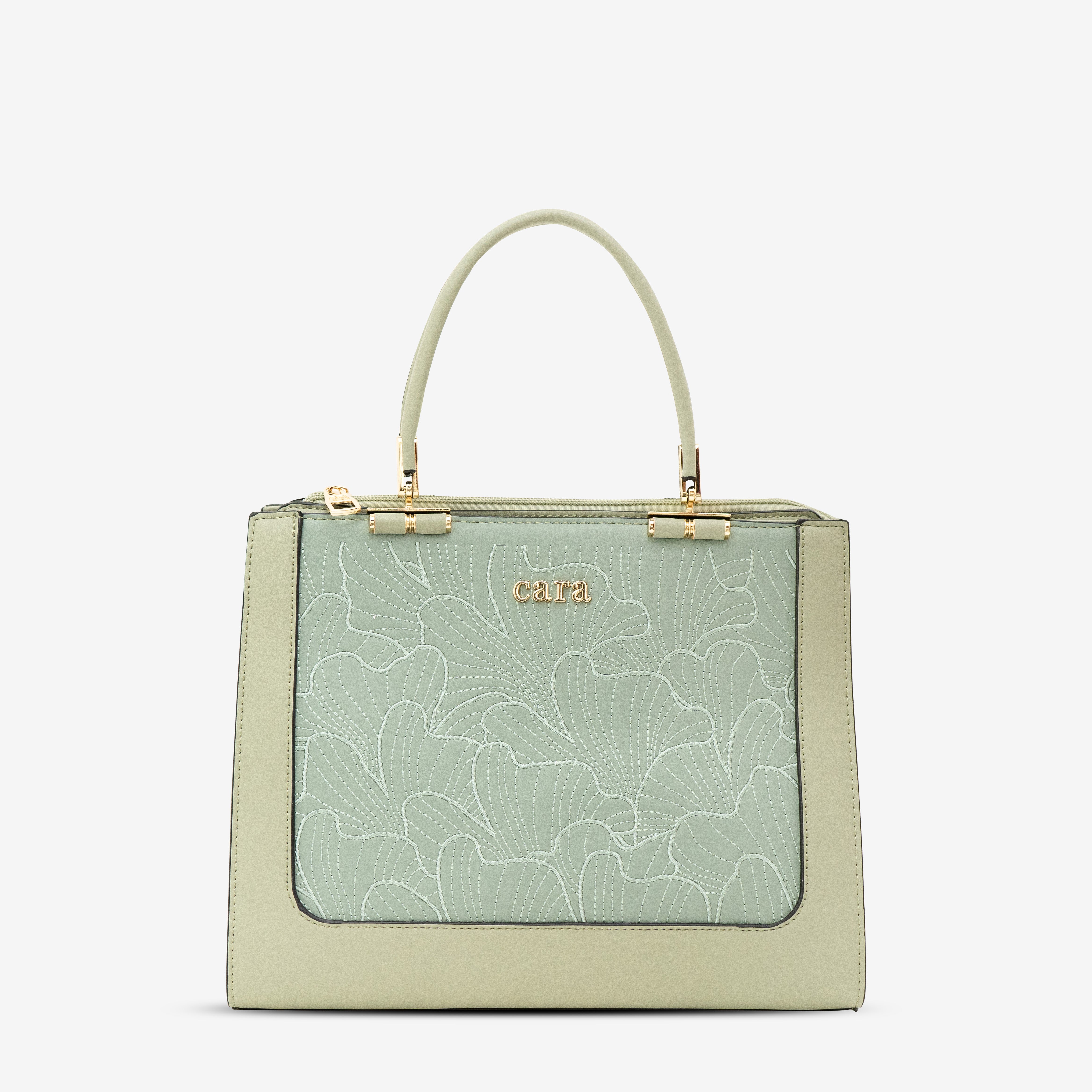 Green Floral Eclipse Handbag | Cara