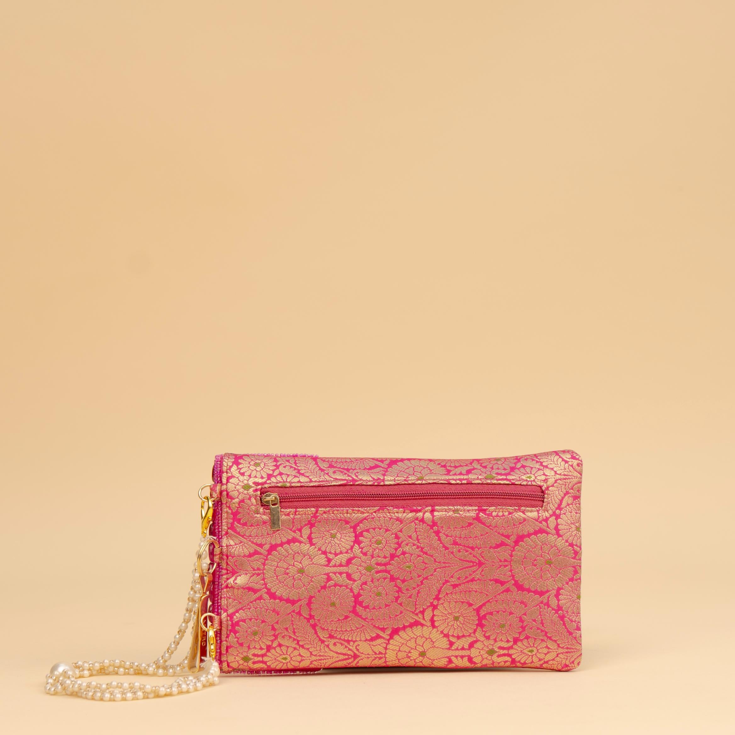 Banarasi Pearl Embellished Clutch