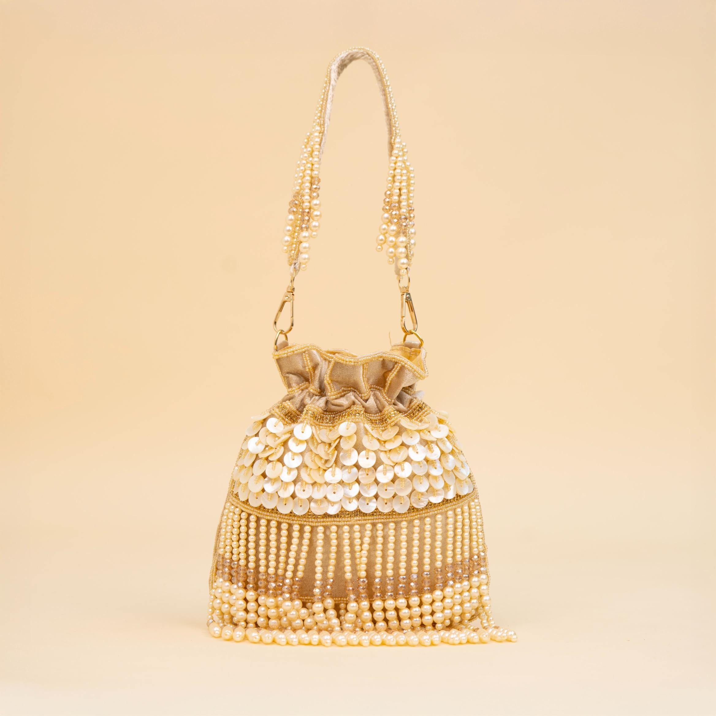Royal Tassel Sequin Potli