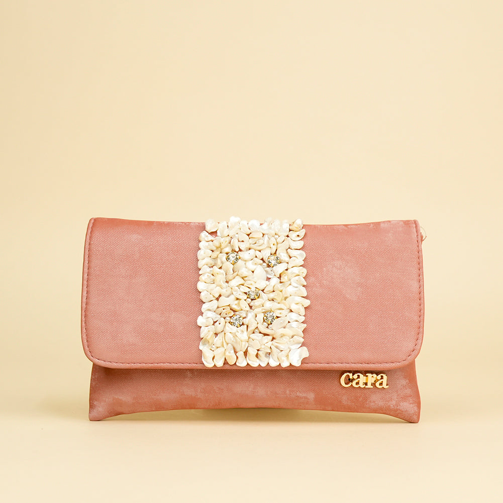 Pearl Bloom Clutch
