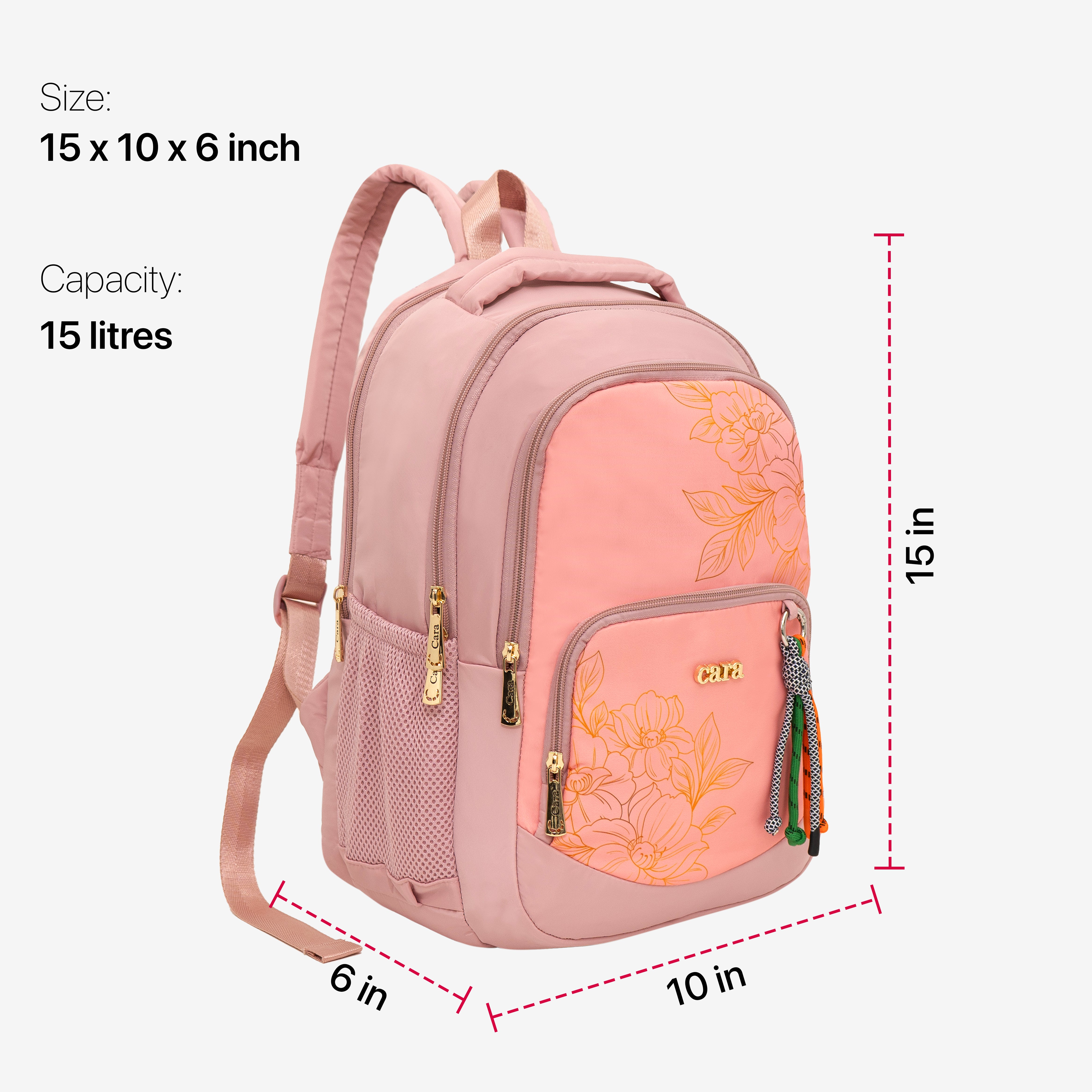 Flora Charm Backpack