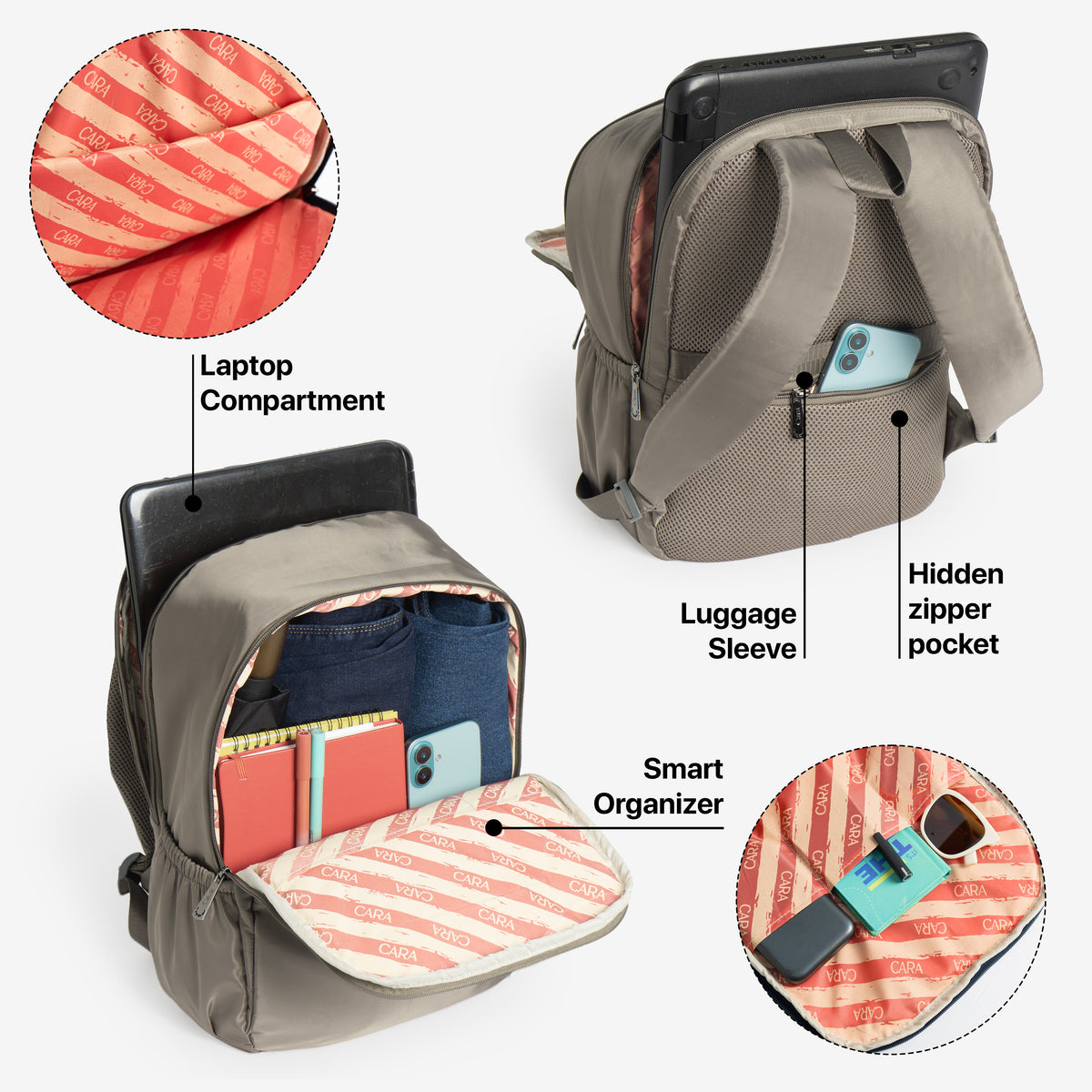 CARA Everyday Essentials Backpack