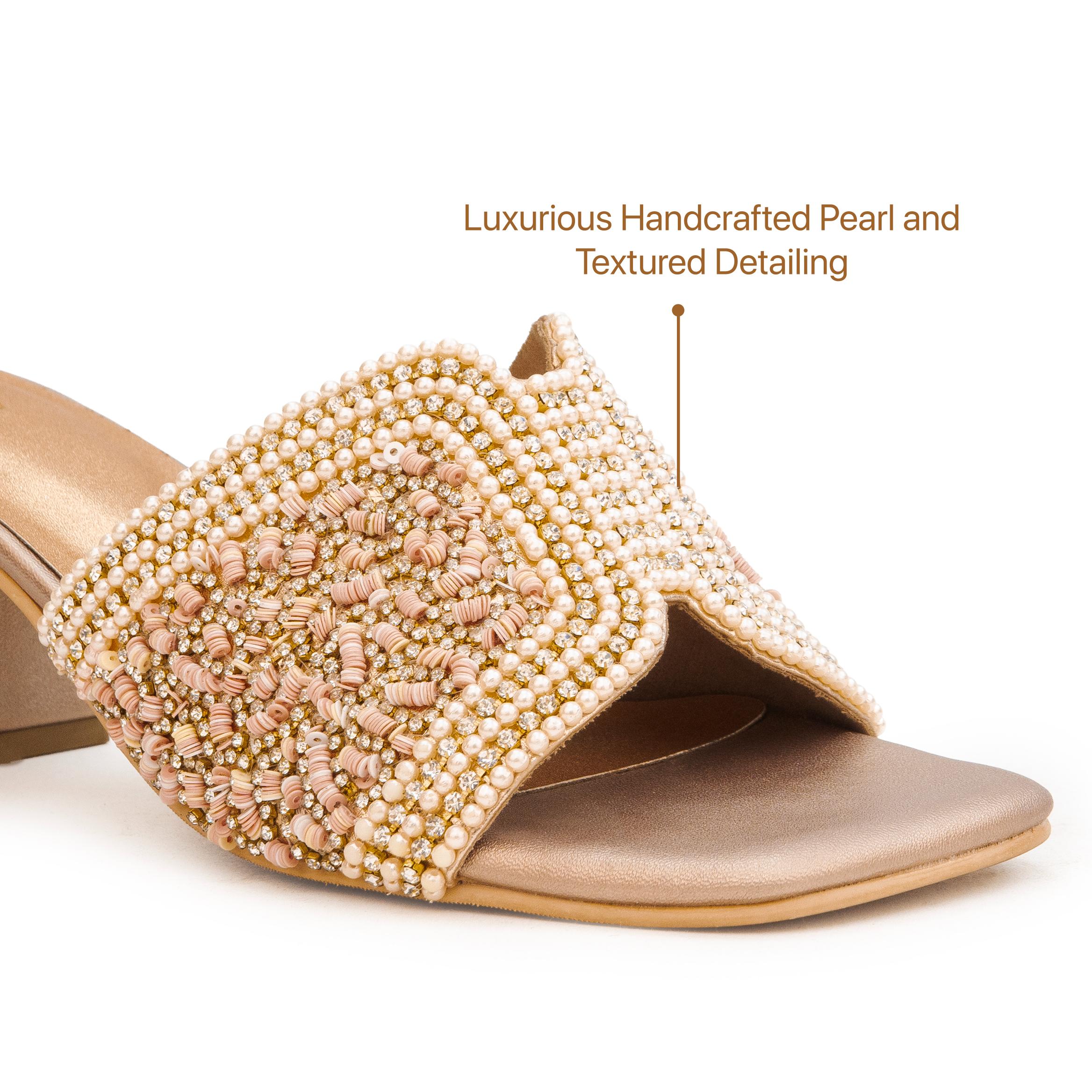 Linear Rinestone Heels