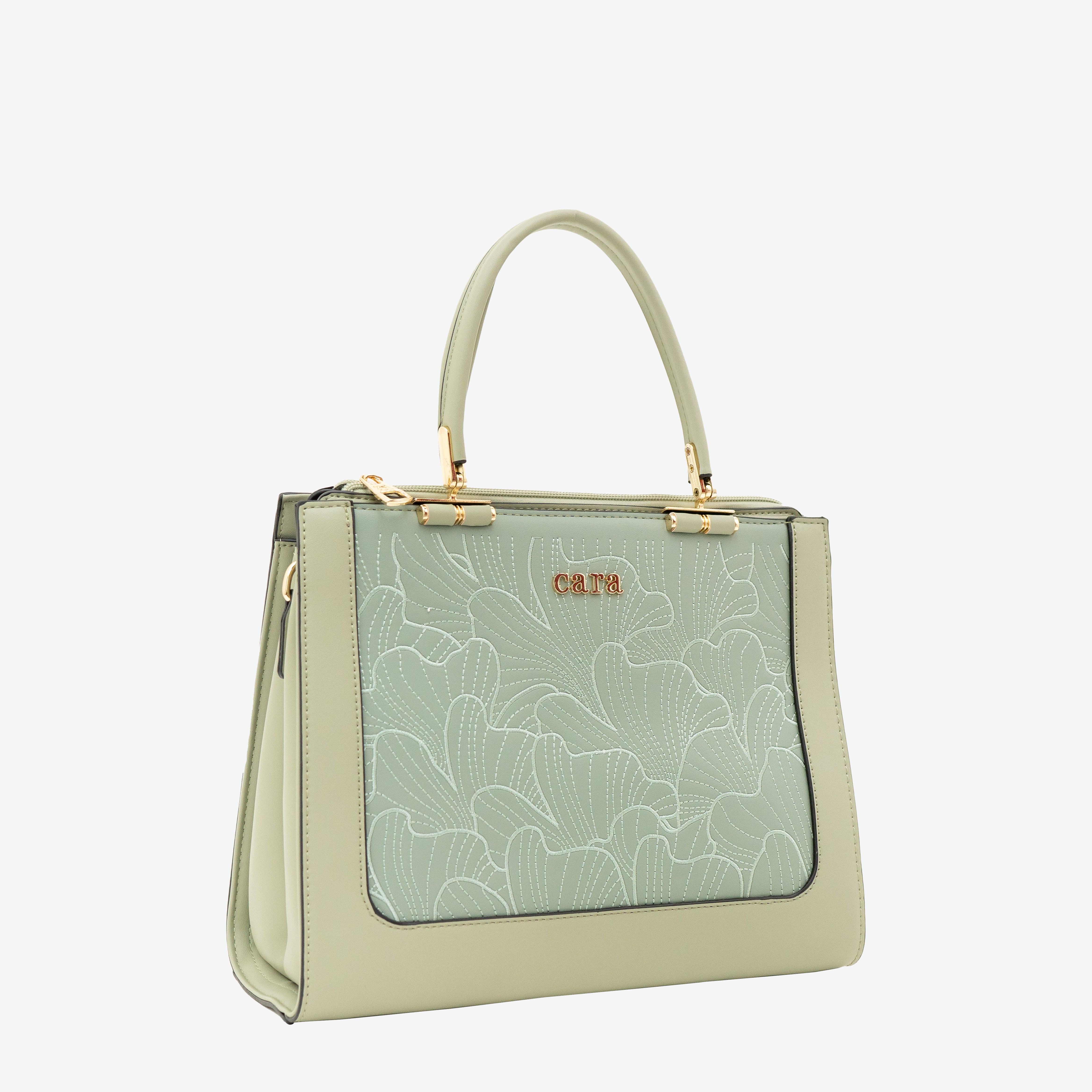 Green Floral Eclipse Handbag | Cara