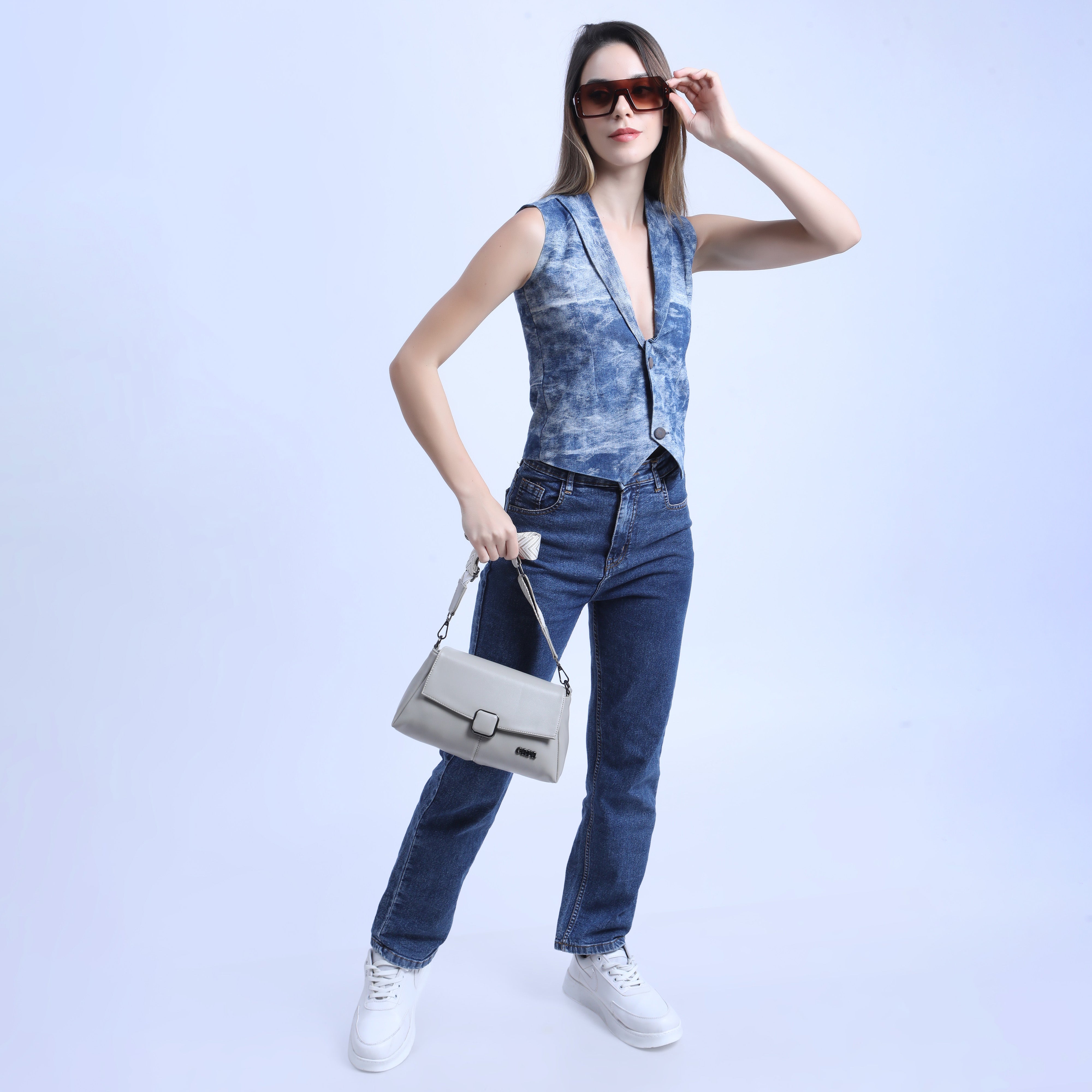 Beige Modish carry sling bag | CAR