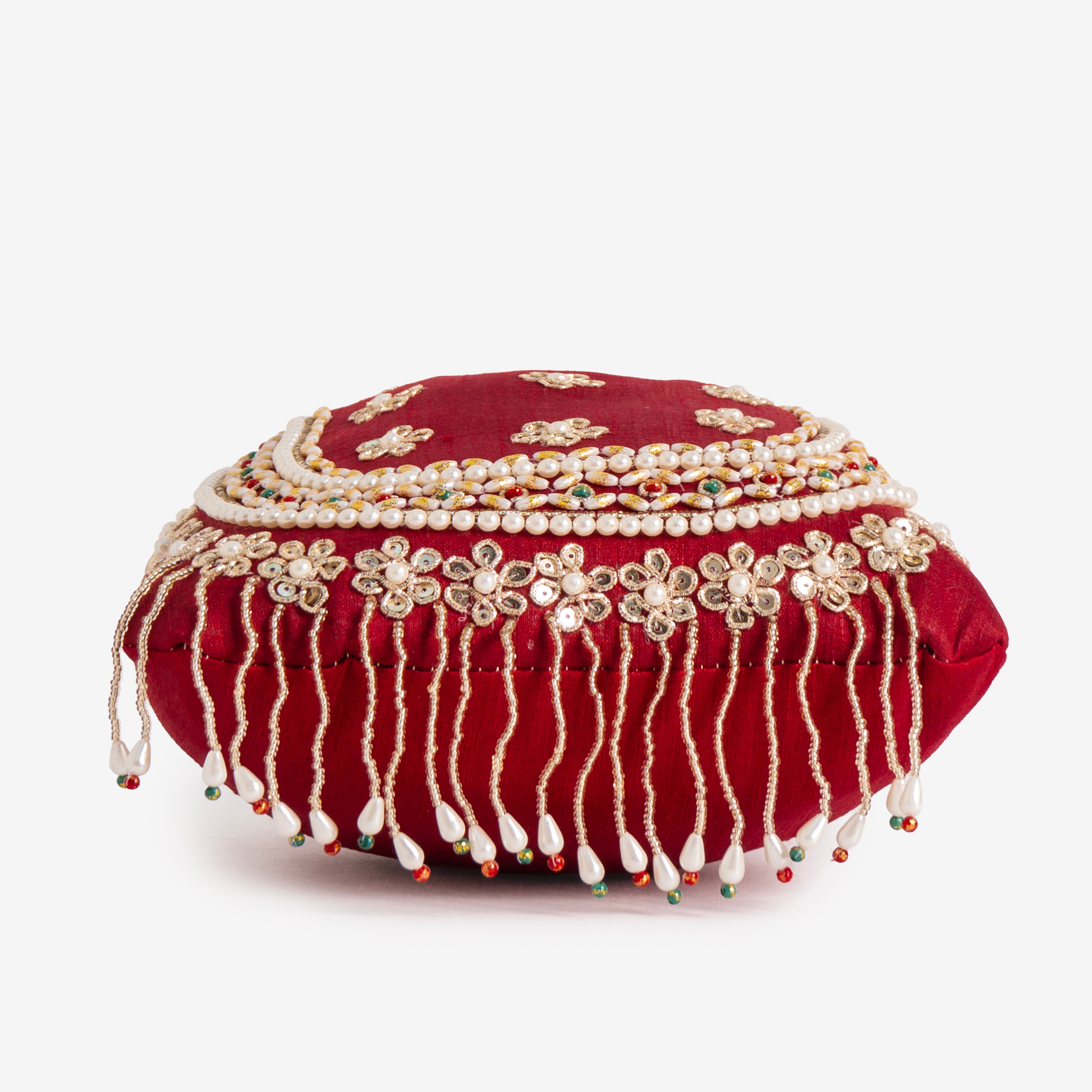 Blush Gold Braid Potli