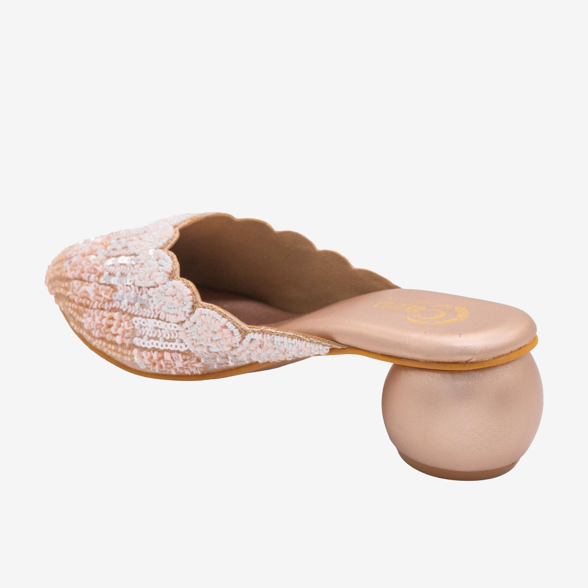 Glimmer Beadwork Mules