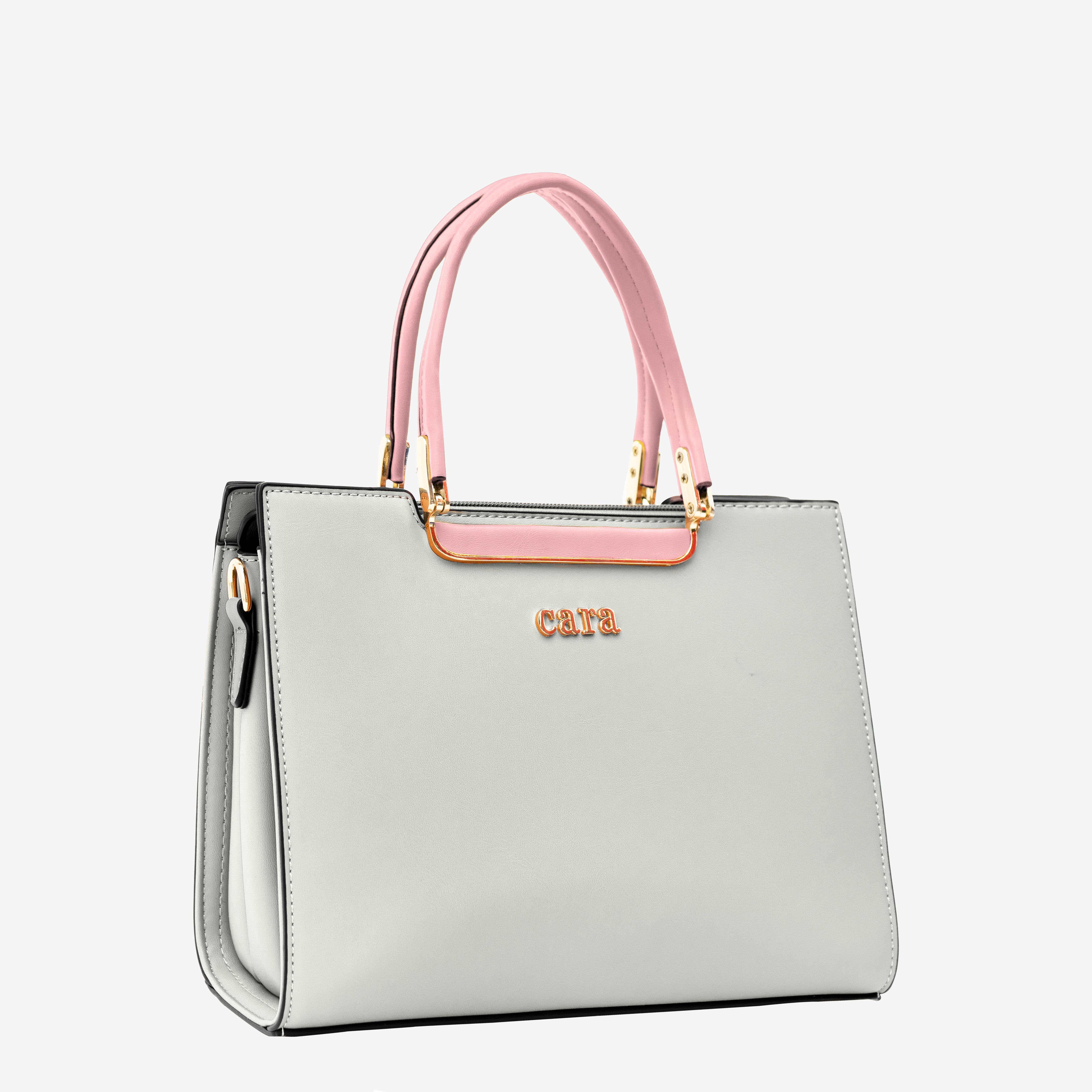 Silver Polished Look Handbag | Cara