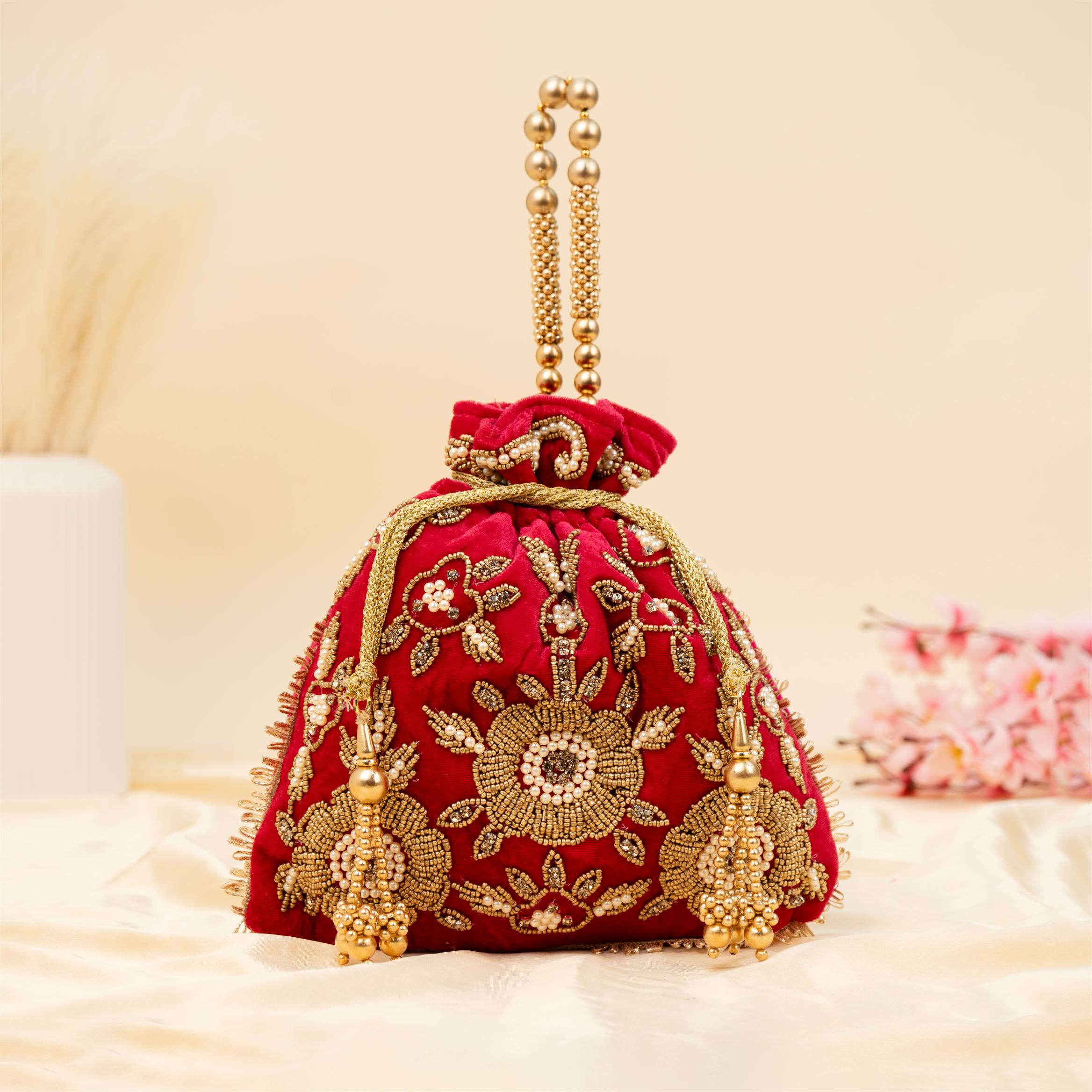The Velvet Bloom Potli