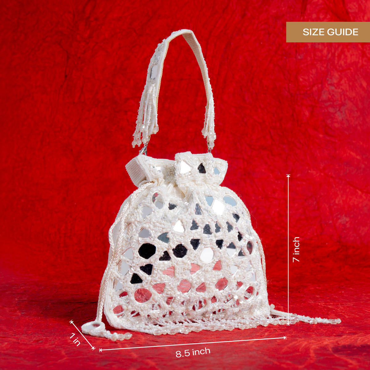 Reflective Beads potli| cara