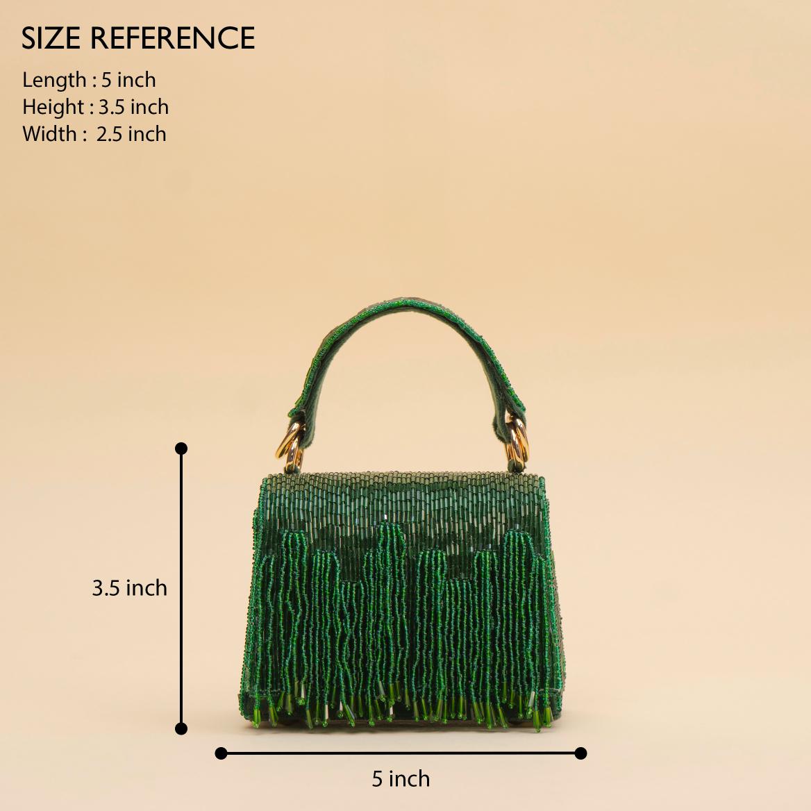 Glitz Fringe Clutch