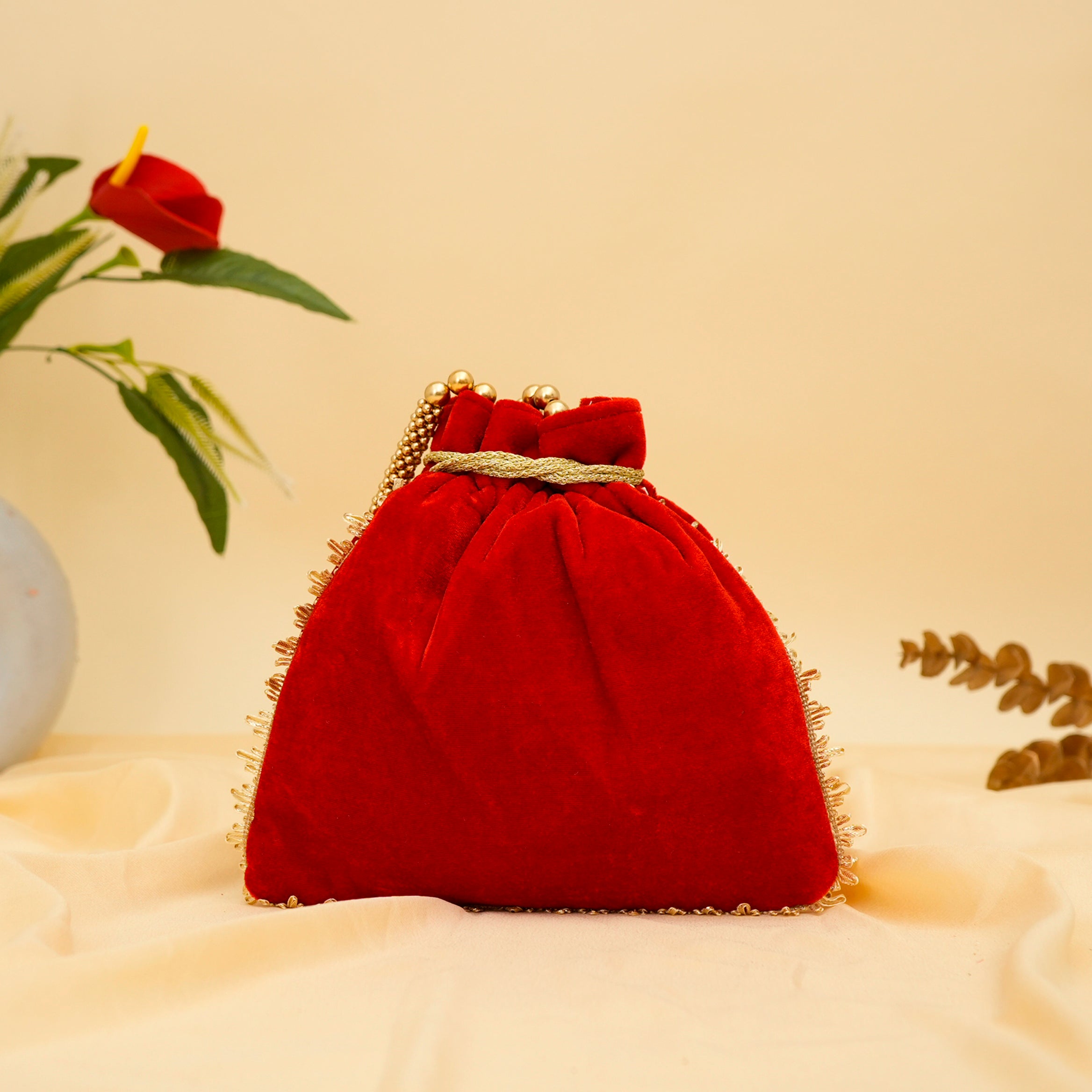 Peacock Elegance Potli