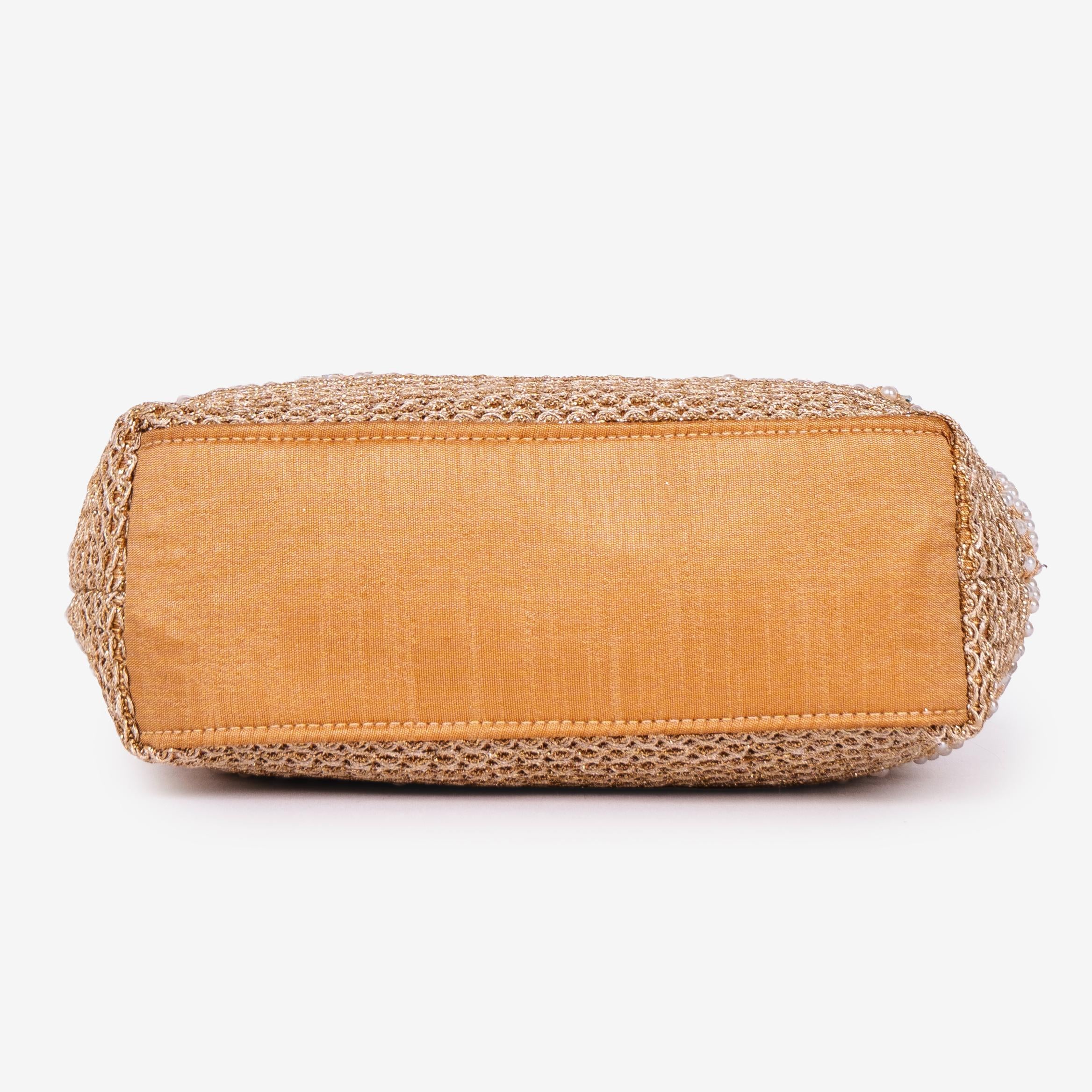 Golden Fern Pearl Potli