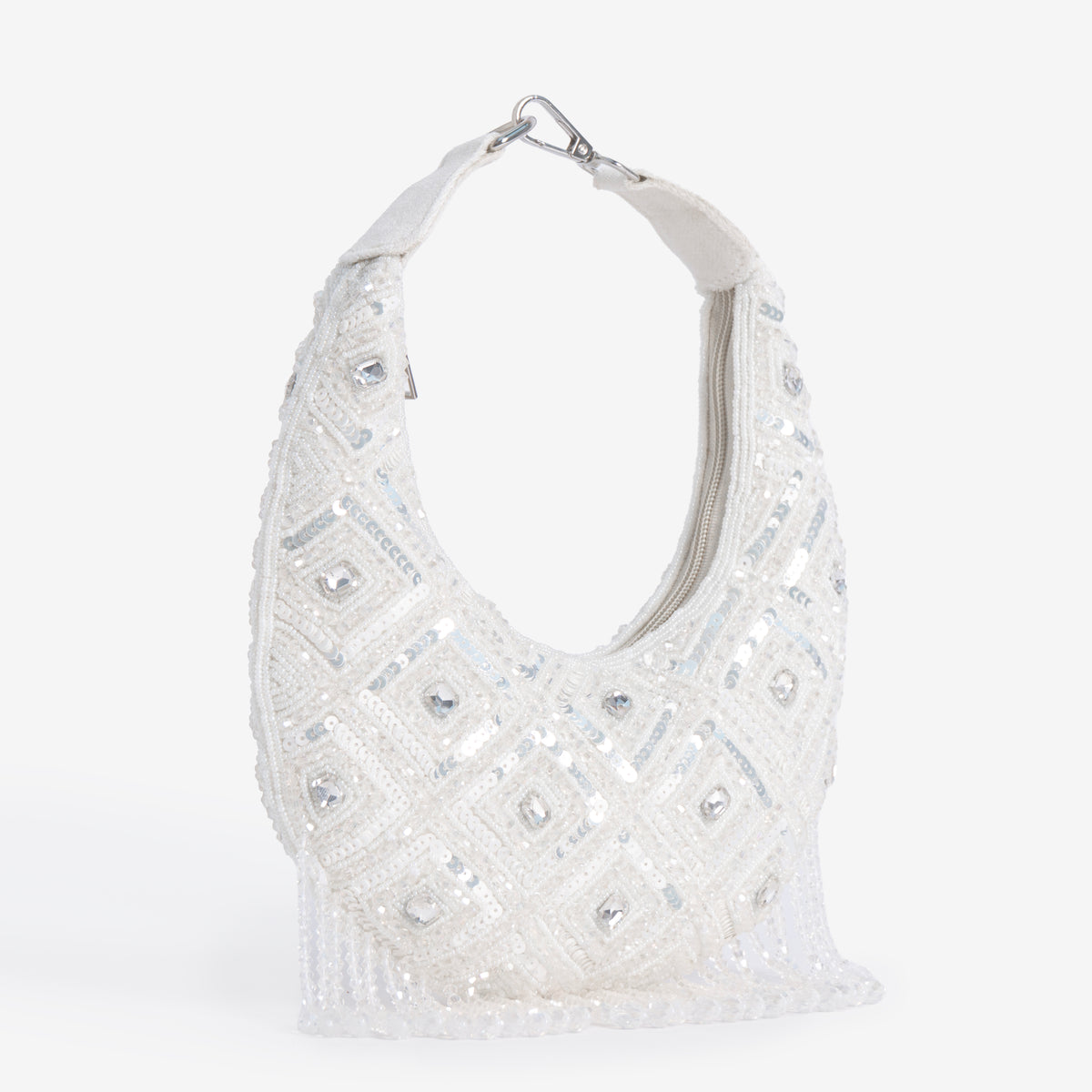 Ivory Pearl Shimmer Clutch
