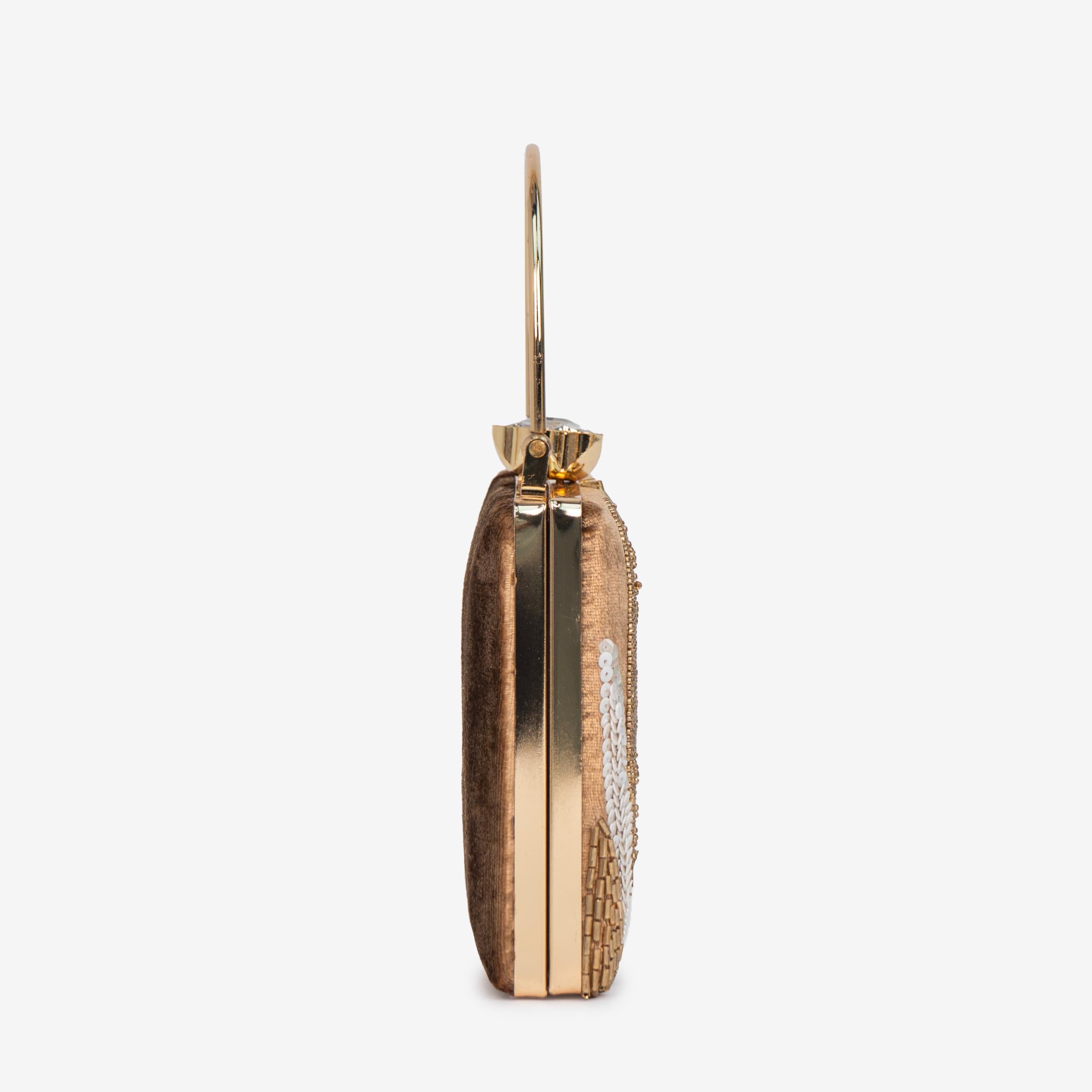 Ivory Palm Clutch
