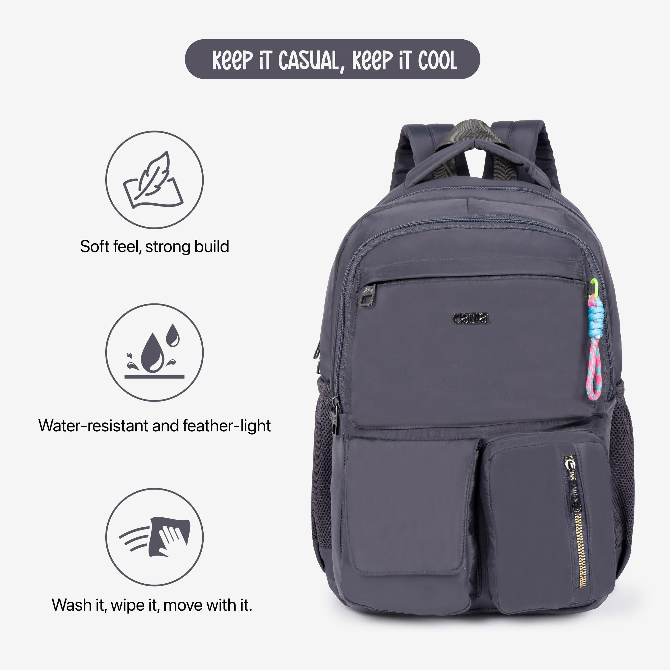 Minimalist Grid Backpack