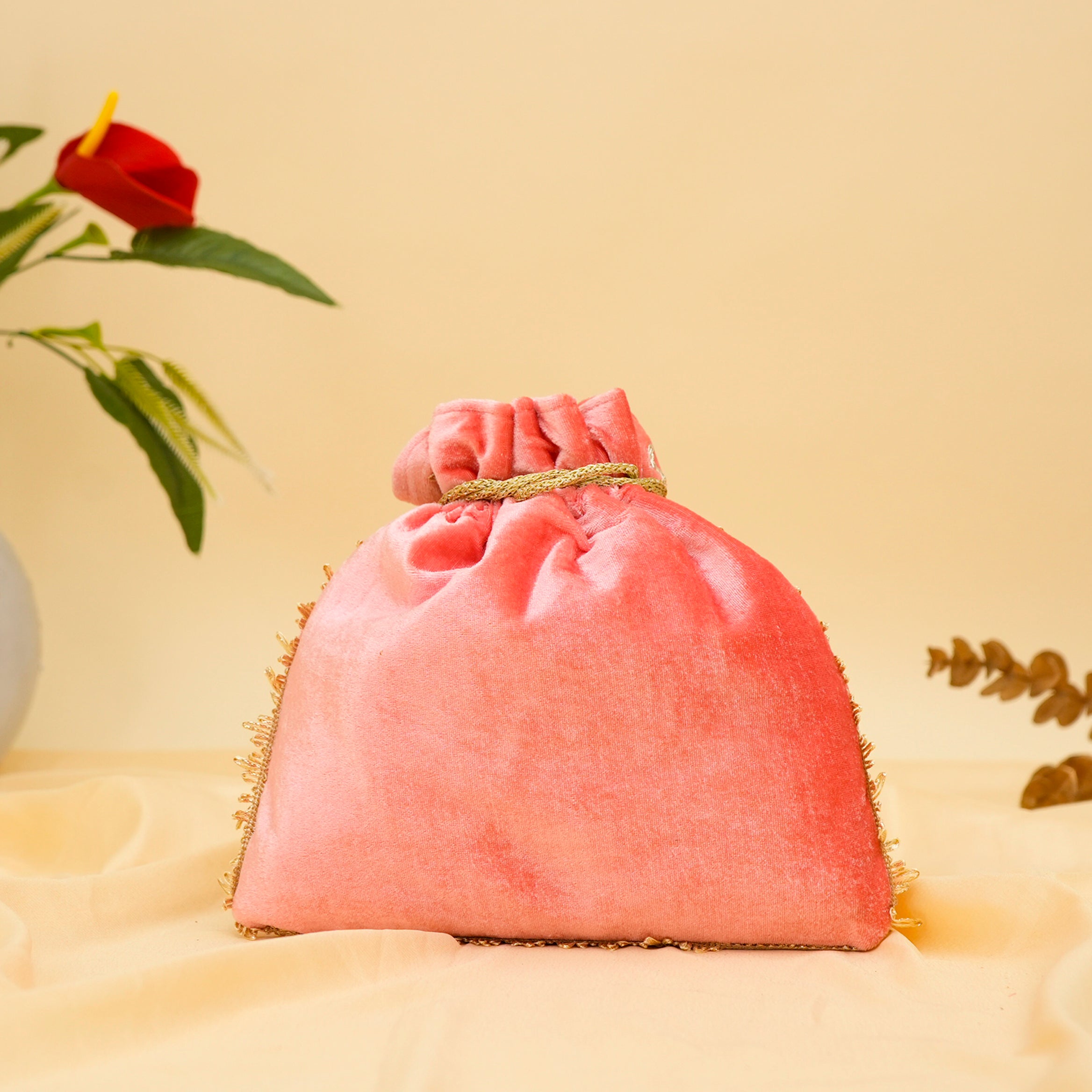 Peacock Elegance Potli