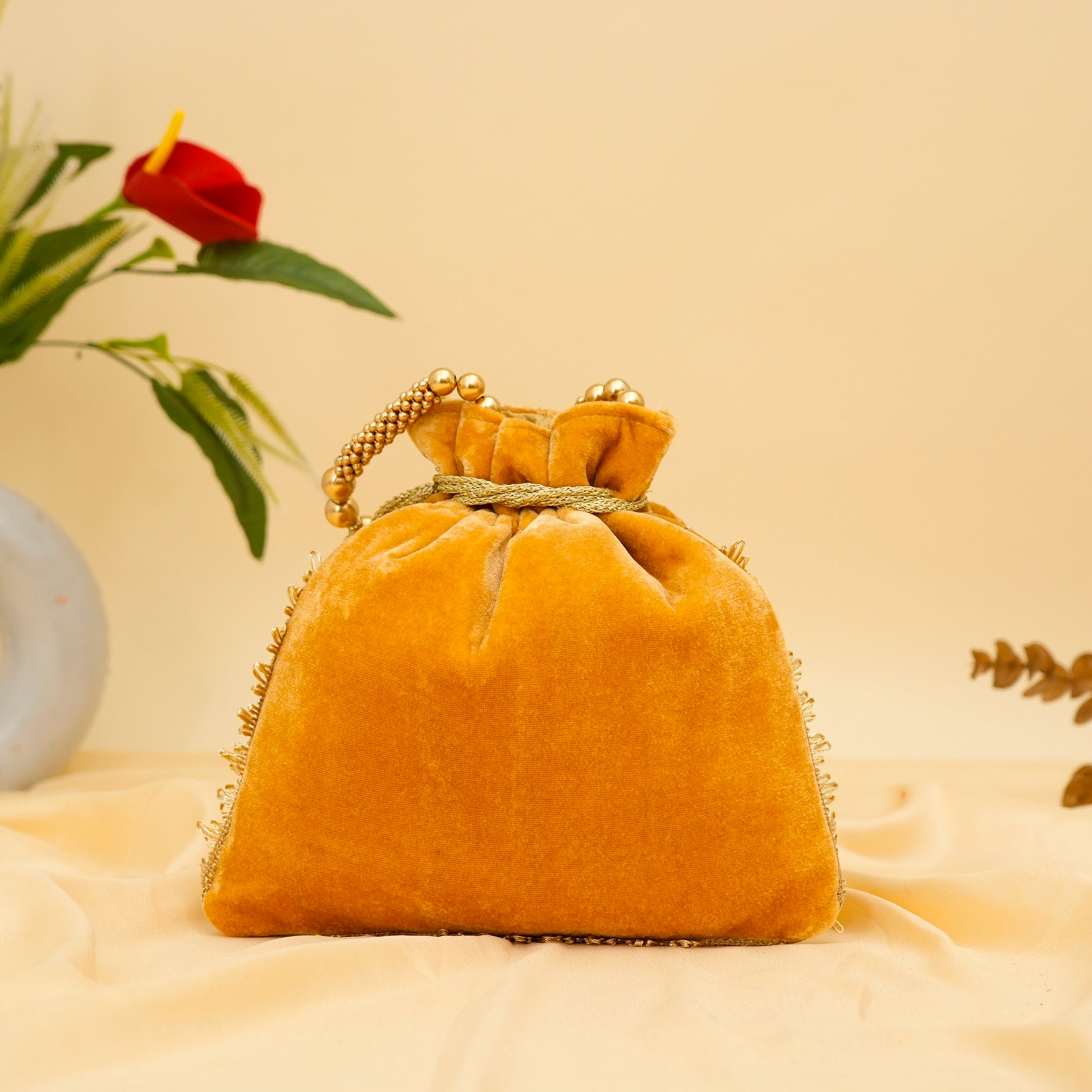 Peacock Elegance Potli