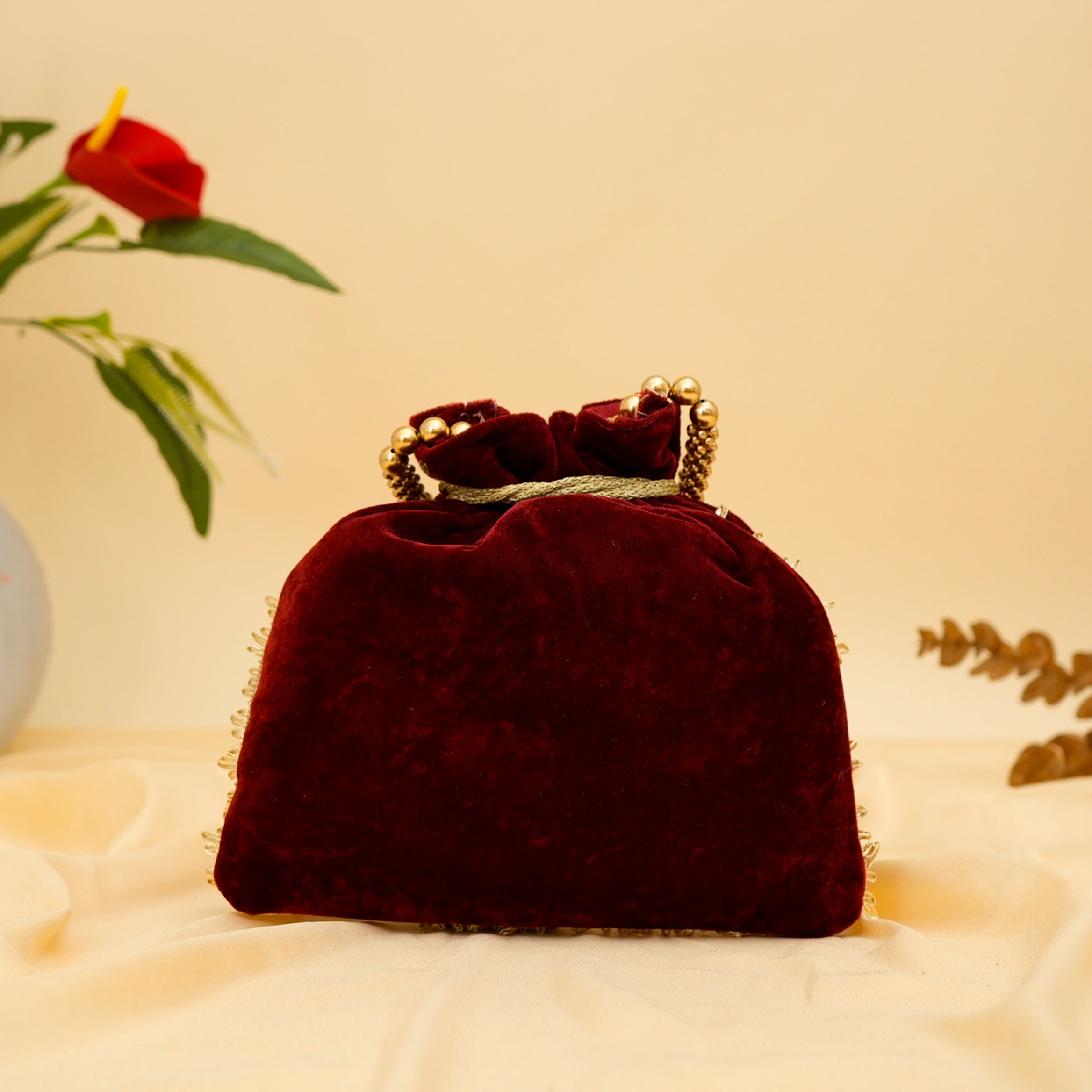 Peacock Elegance Potli