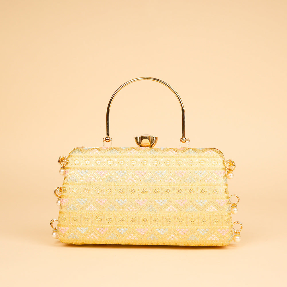 Scarlet Crown Clutch