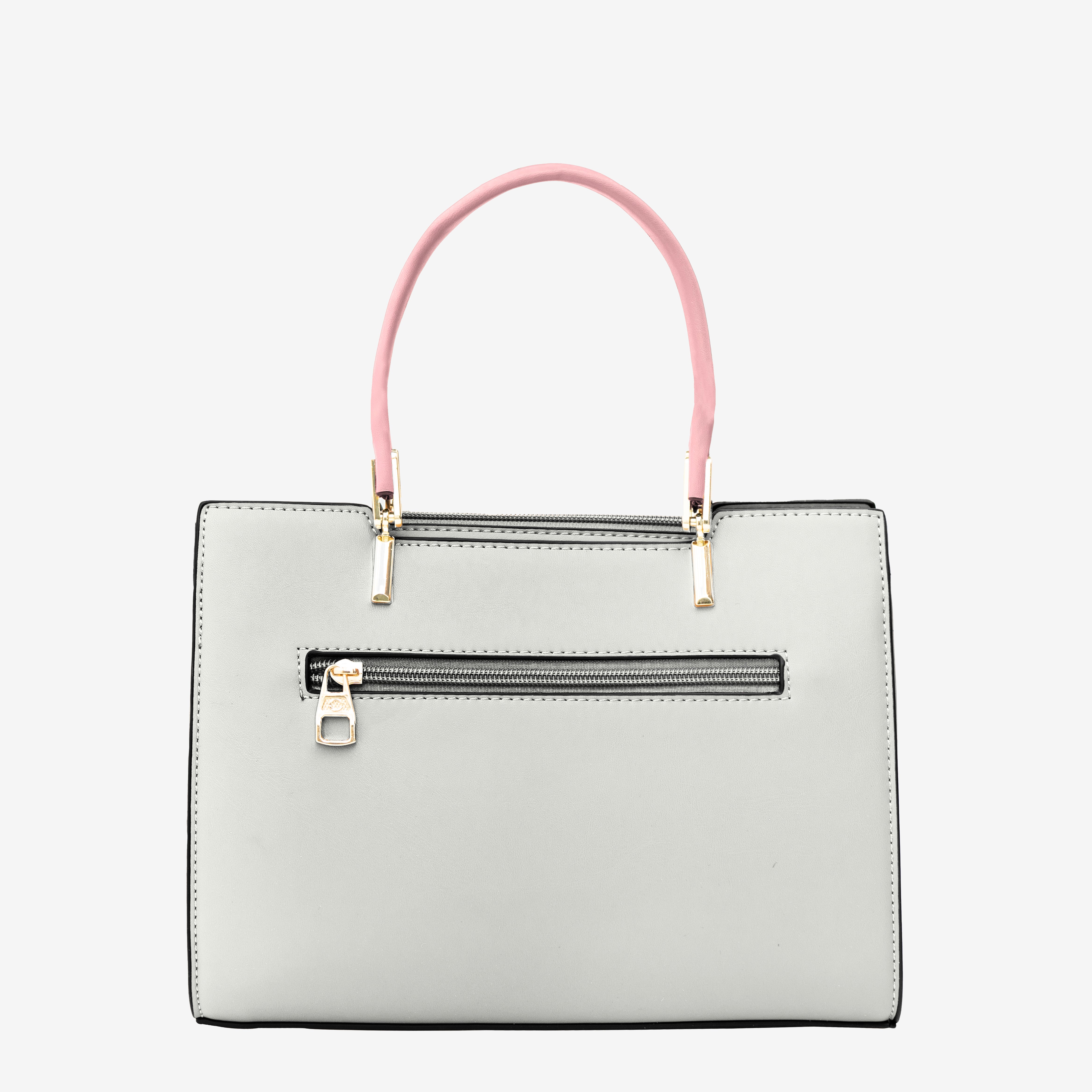 Silver Polished Look Handbag | Cara