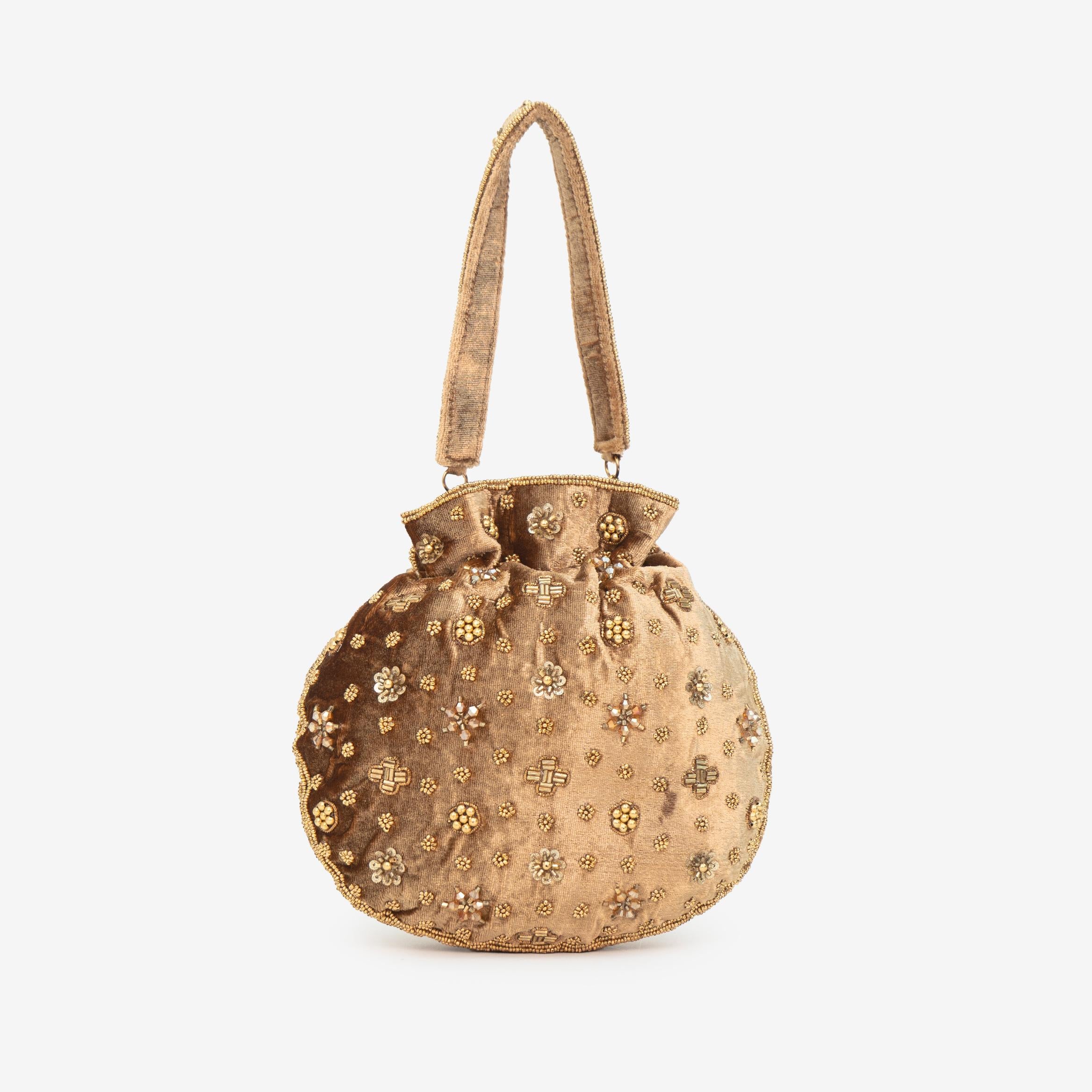 Precious Pearl Bloom Potli