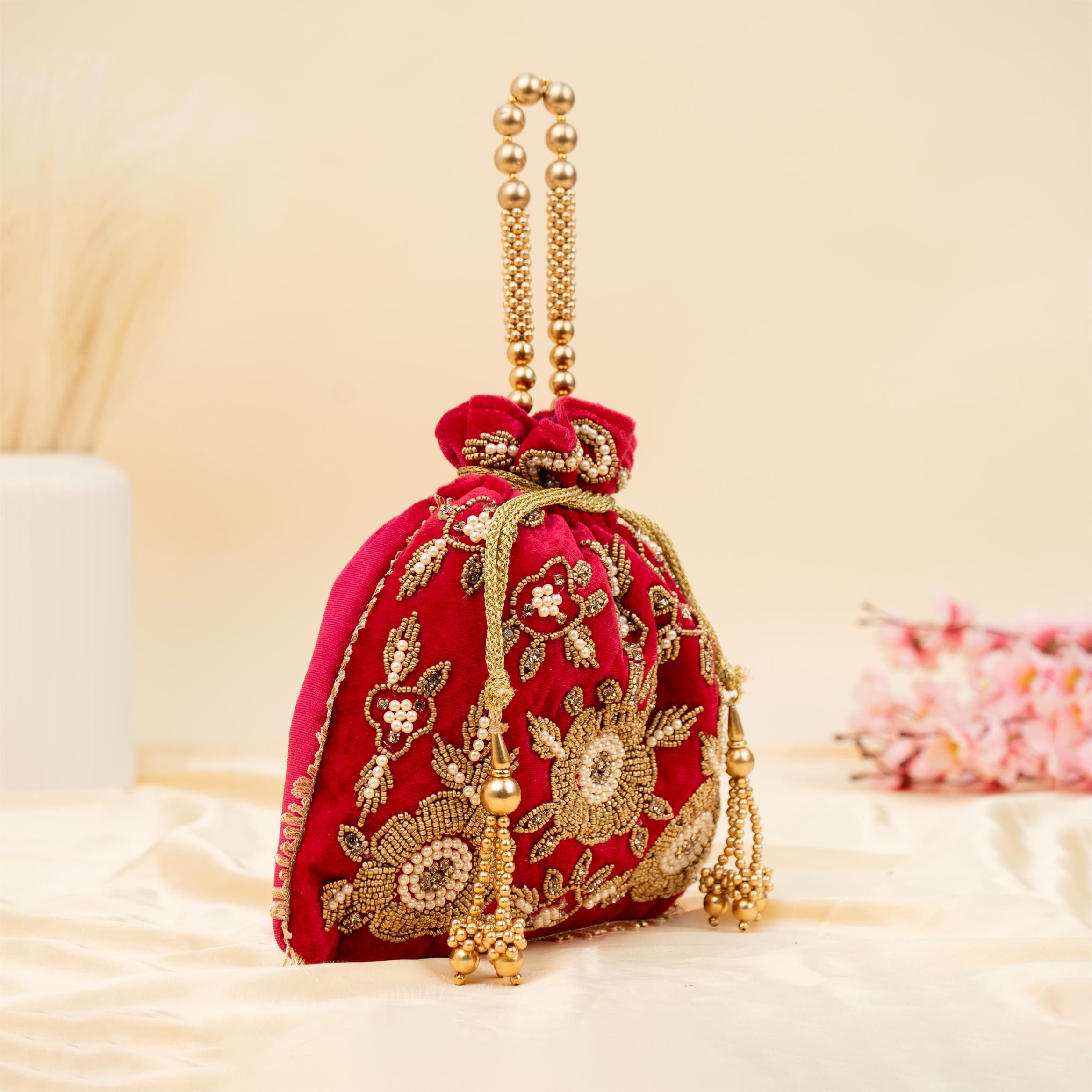 The Velvet Bloom Potli
