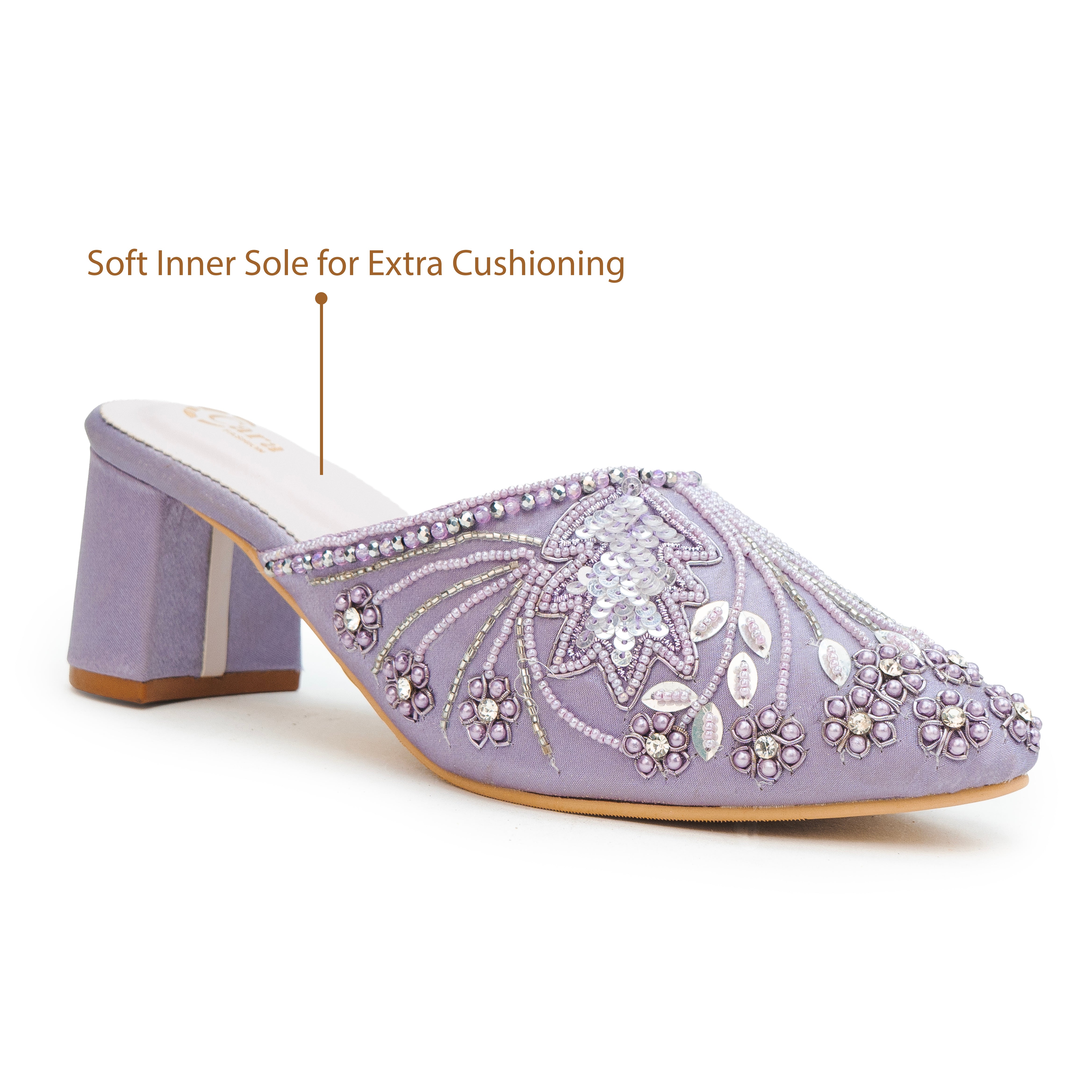 Festive Glide Beaded Heels