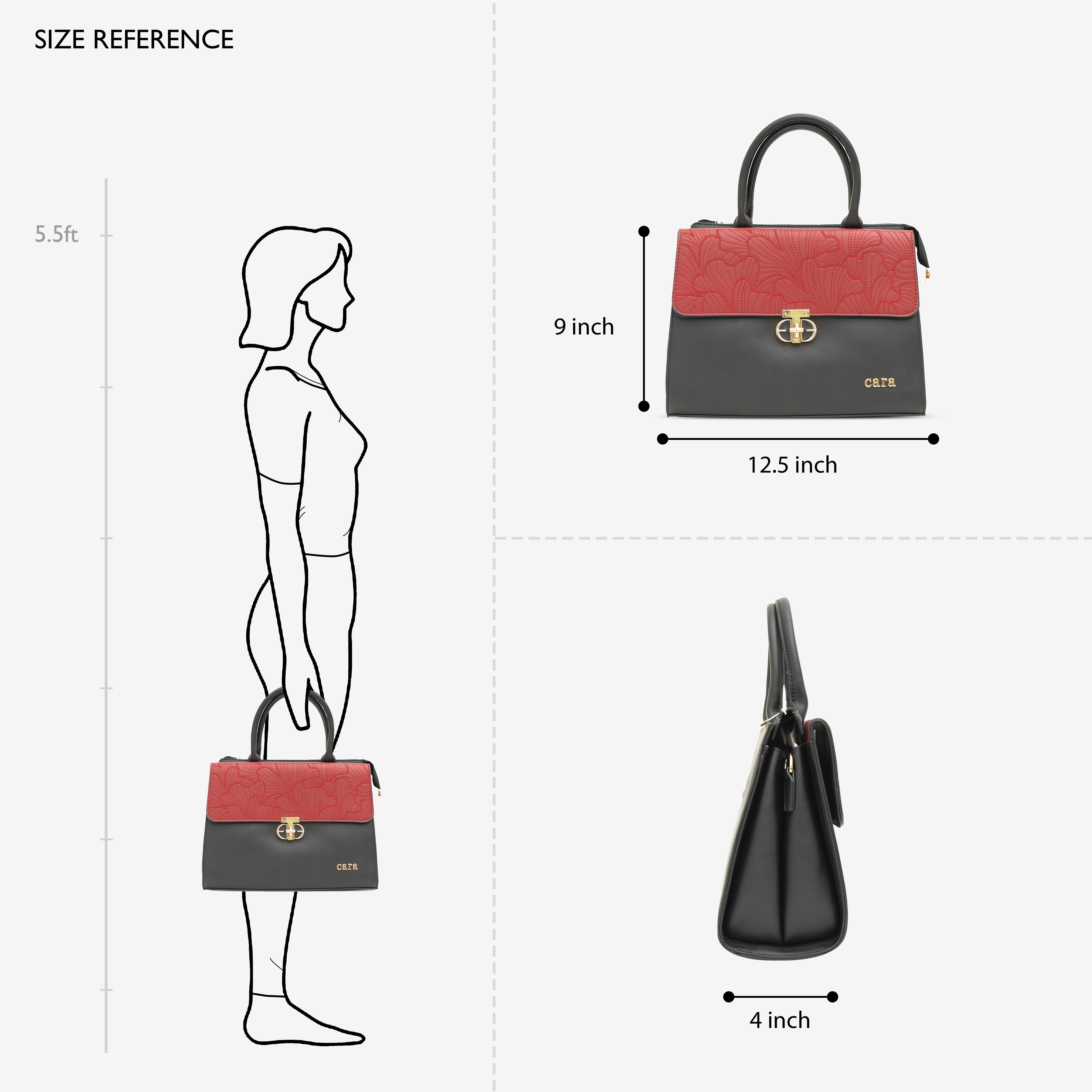 Black Royal Heritage Handbag | Cara