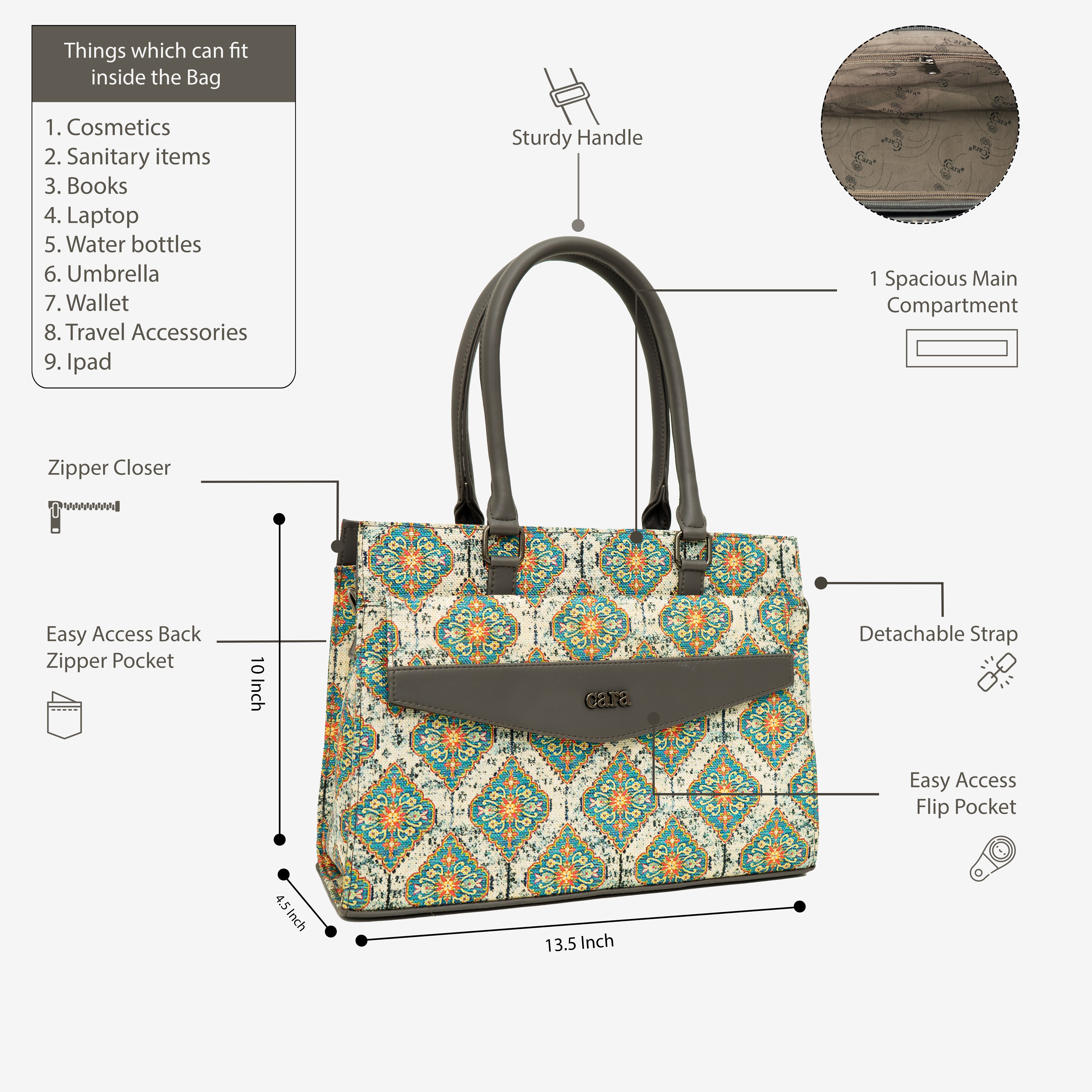 Olive Flawless Crafted handbag | Cara