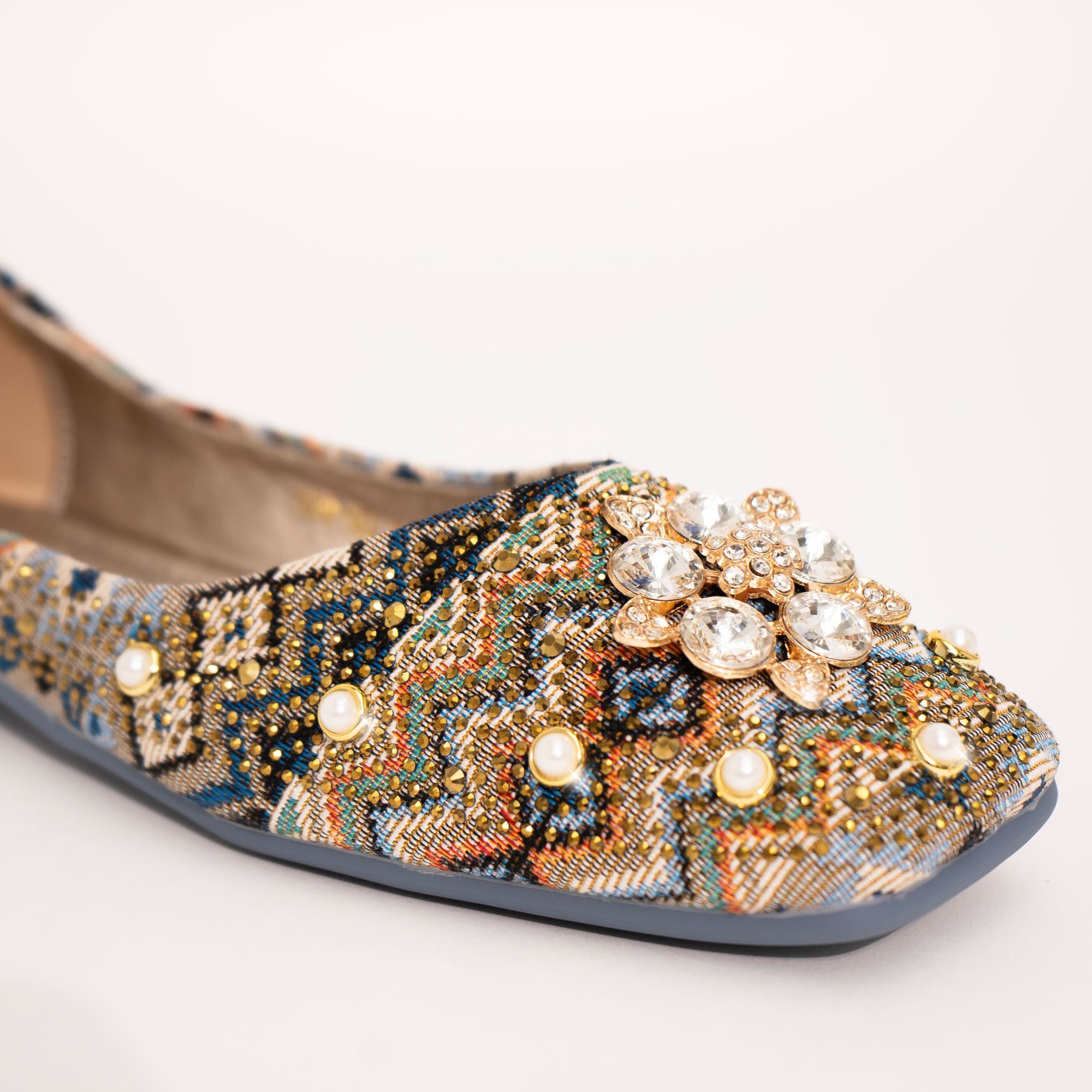 Blue colour traditional Juttis