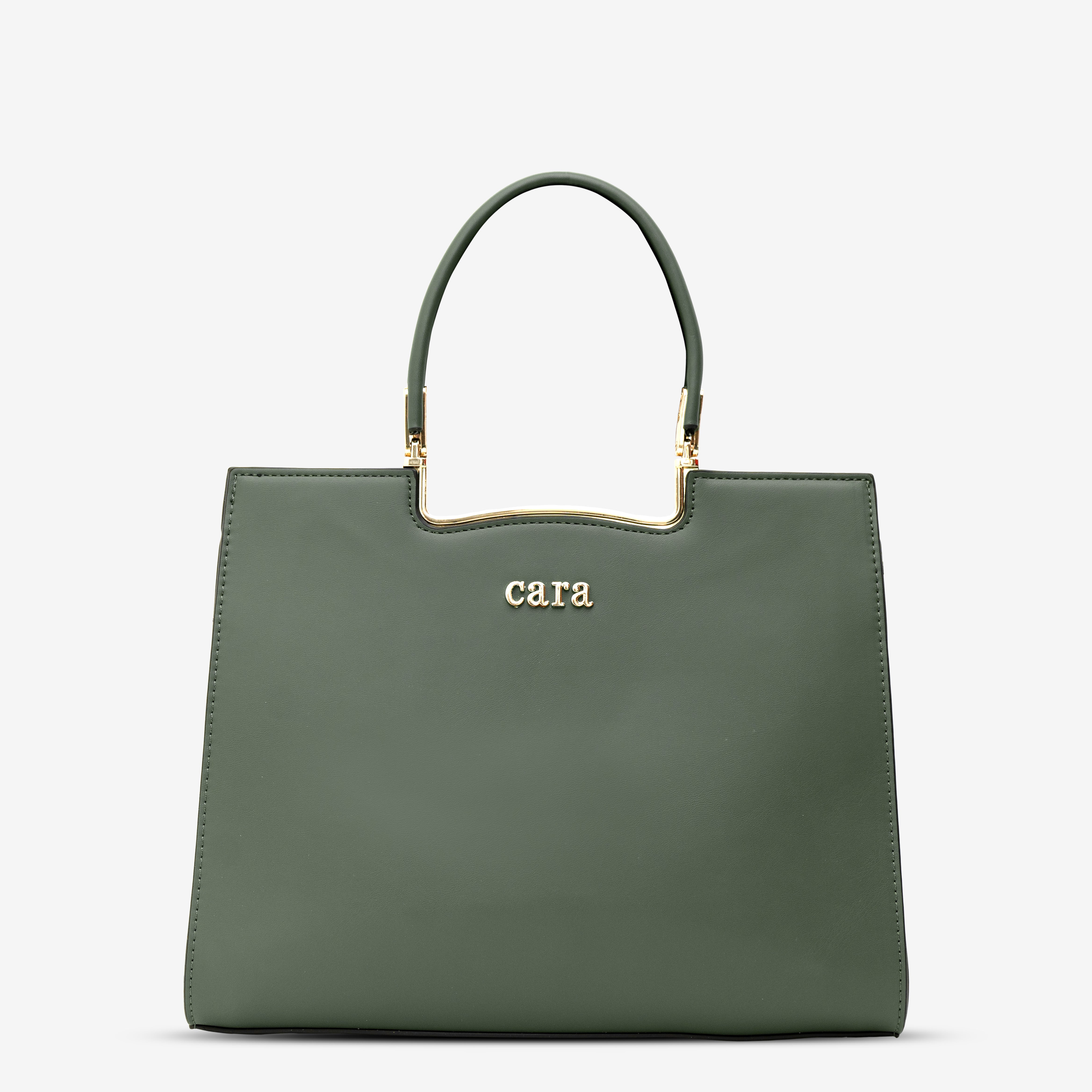 Green Neutral Carryall Handbag | Cara