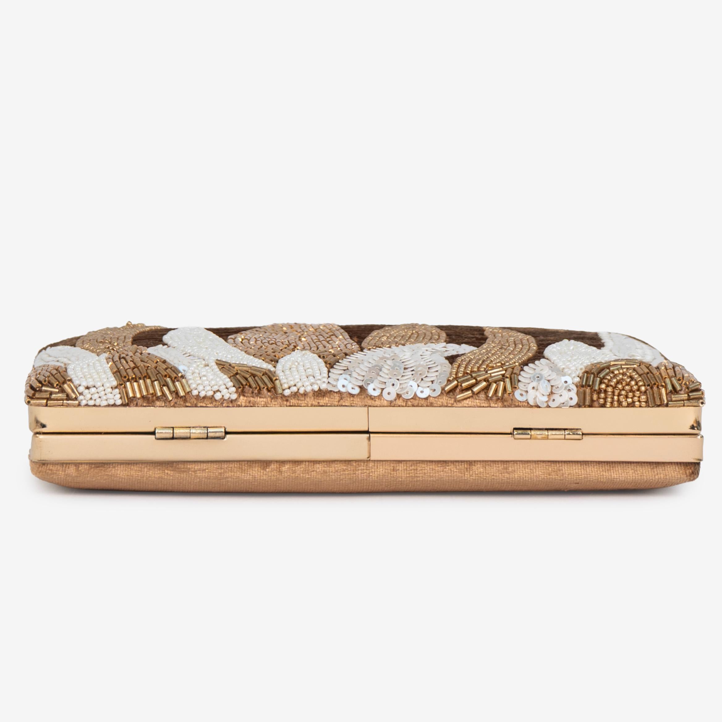 Ivory Palm Clutch