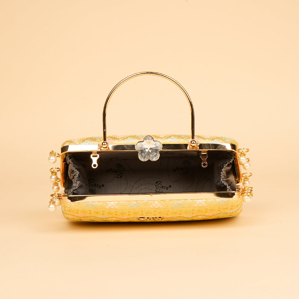 Scarlet Crown Clutch