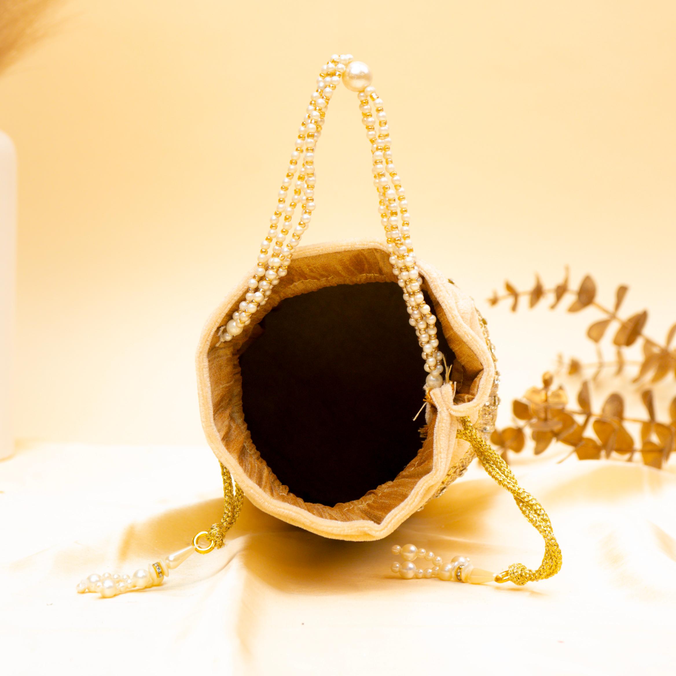 Regal Stone & Bead Potli