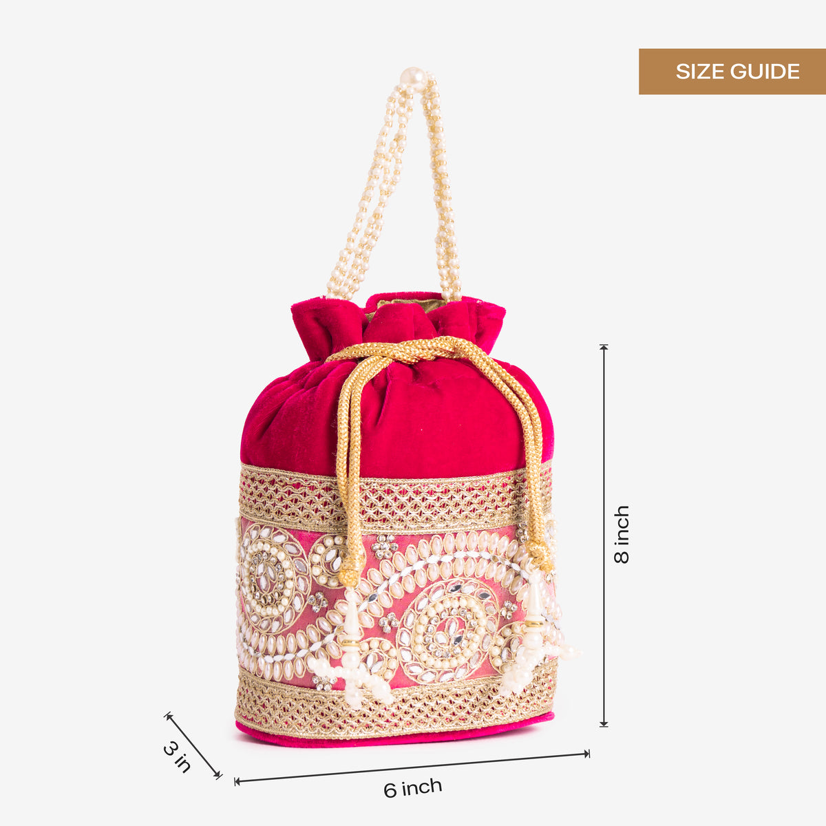 Golden Knot Potli